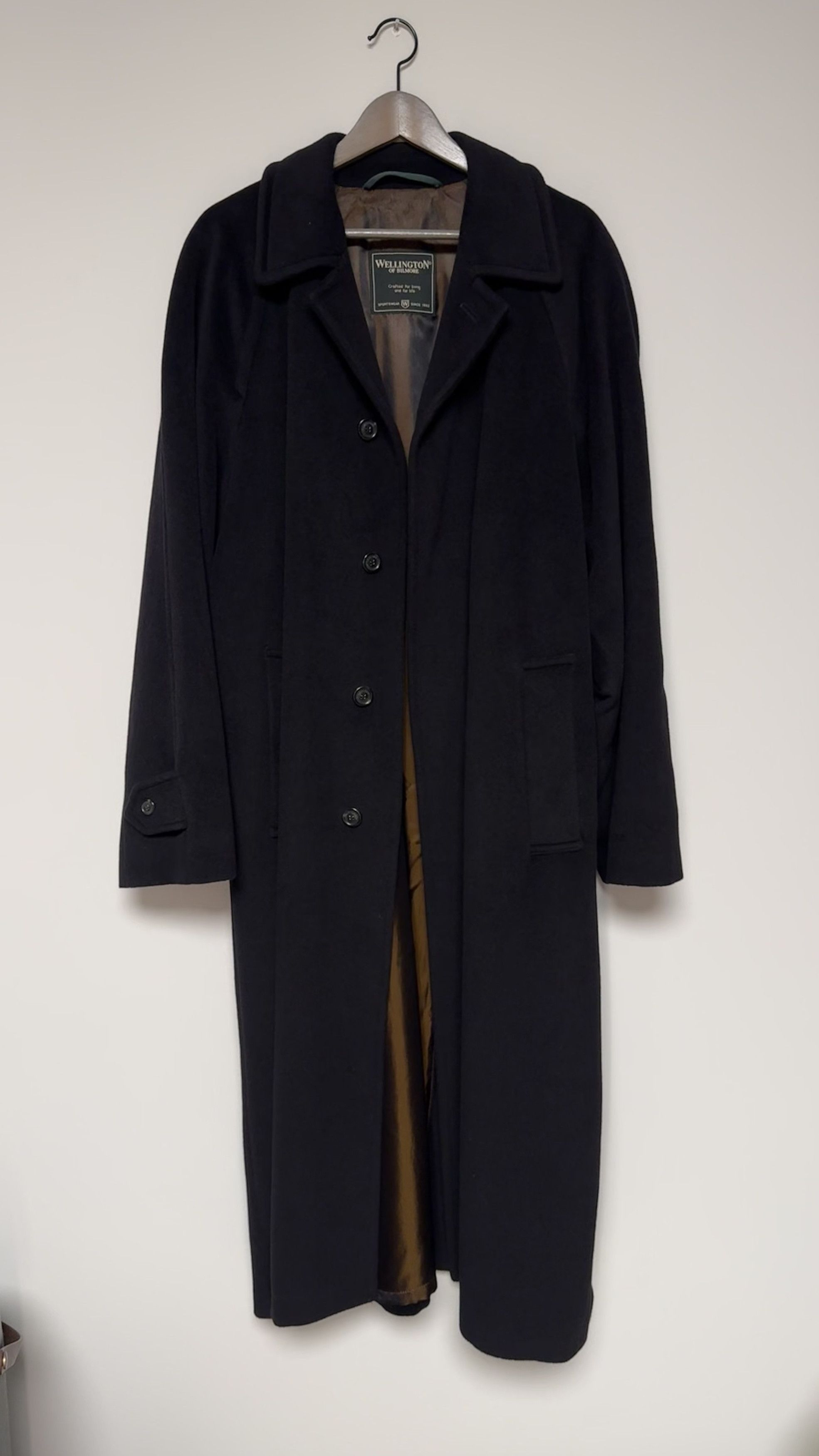 image of Angora, Wool And Cashmere Coat in Black, Men's (Size Medium)