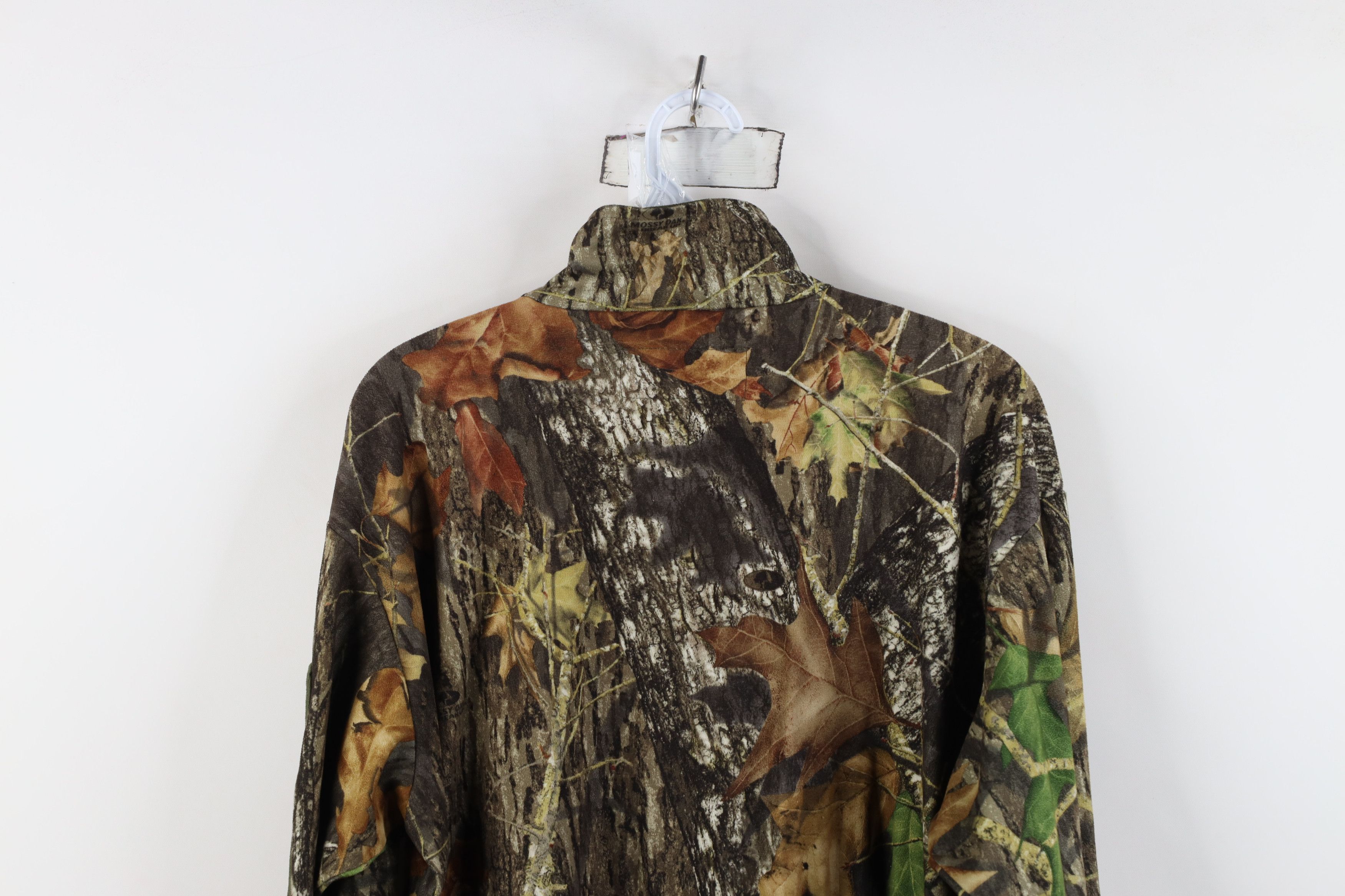 Vintage Vintage Chamois Cloth Mossy Oak Camouflage Half Zip Sweater Size US L / EU 52-54 / 3 - 11 Thumbnail