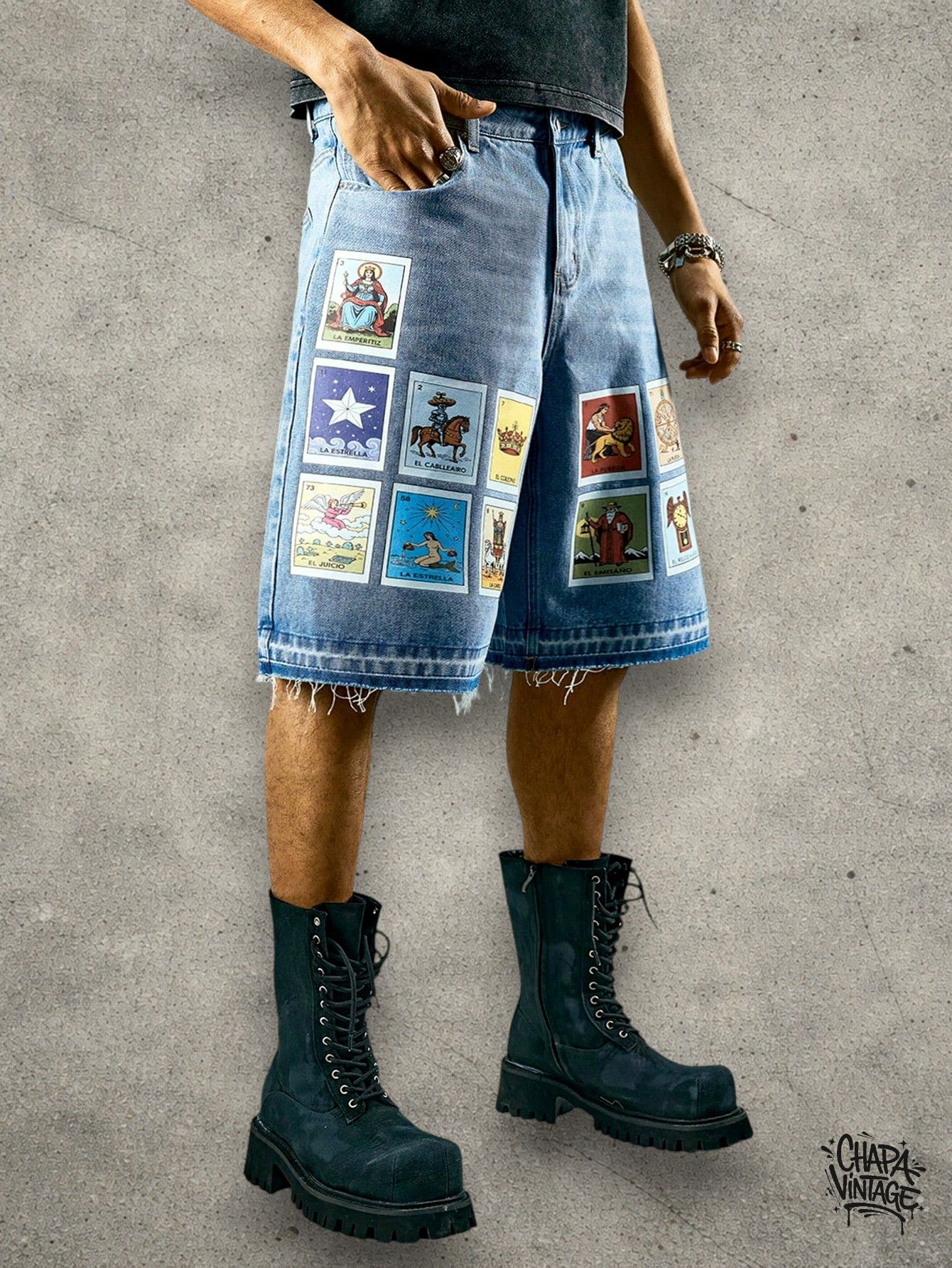 Japanese Brand Graphic jeans shorts Size US 32 / EU 48 - 3 Thumbnail