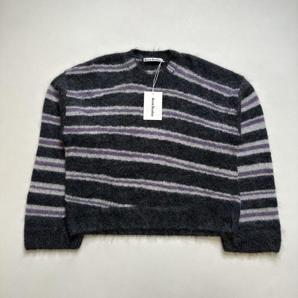 Acne Studios Striped Oversized Mohair Sweater Size US M / EU 48-50 / 2 - 1 Thumbnail