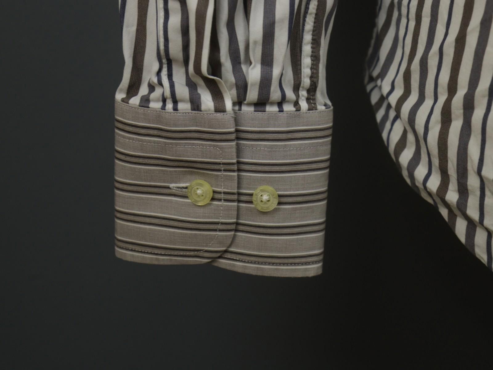 Etro ETRO Multi Striped Cotton Collared Button-Up Shirt Size 39 Size US M / EU 48-50 / 2 - 10 Thumbnail