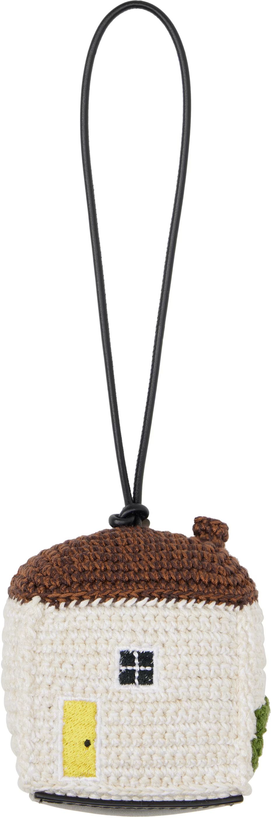 JW Anderson JW Anderson Brown & Off-White House Crochet Keychain Size ONE SIZE - 2 Thumbnail