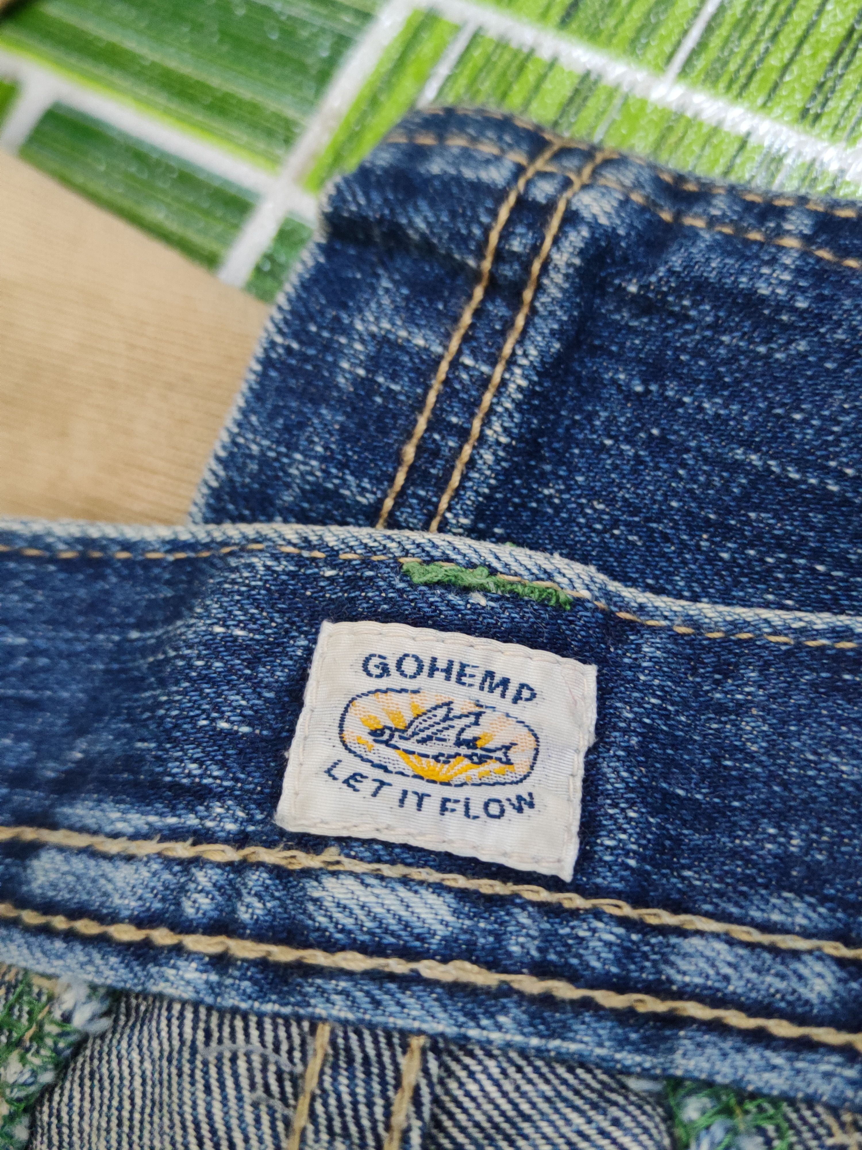 Japanese Brand Gohemp made in japan Distressed Ripped denim Jeans #W1573 Size US 30 / EU 46 - 17 Thumbnail