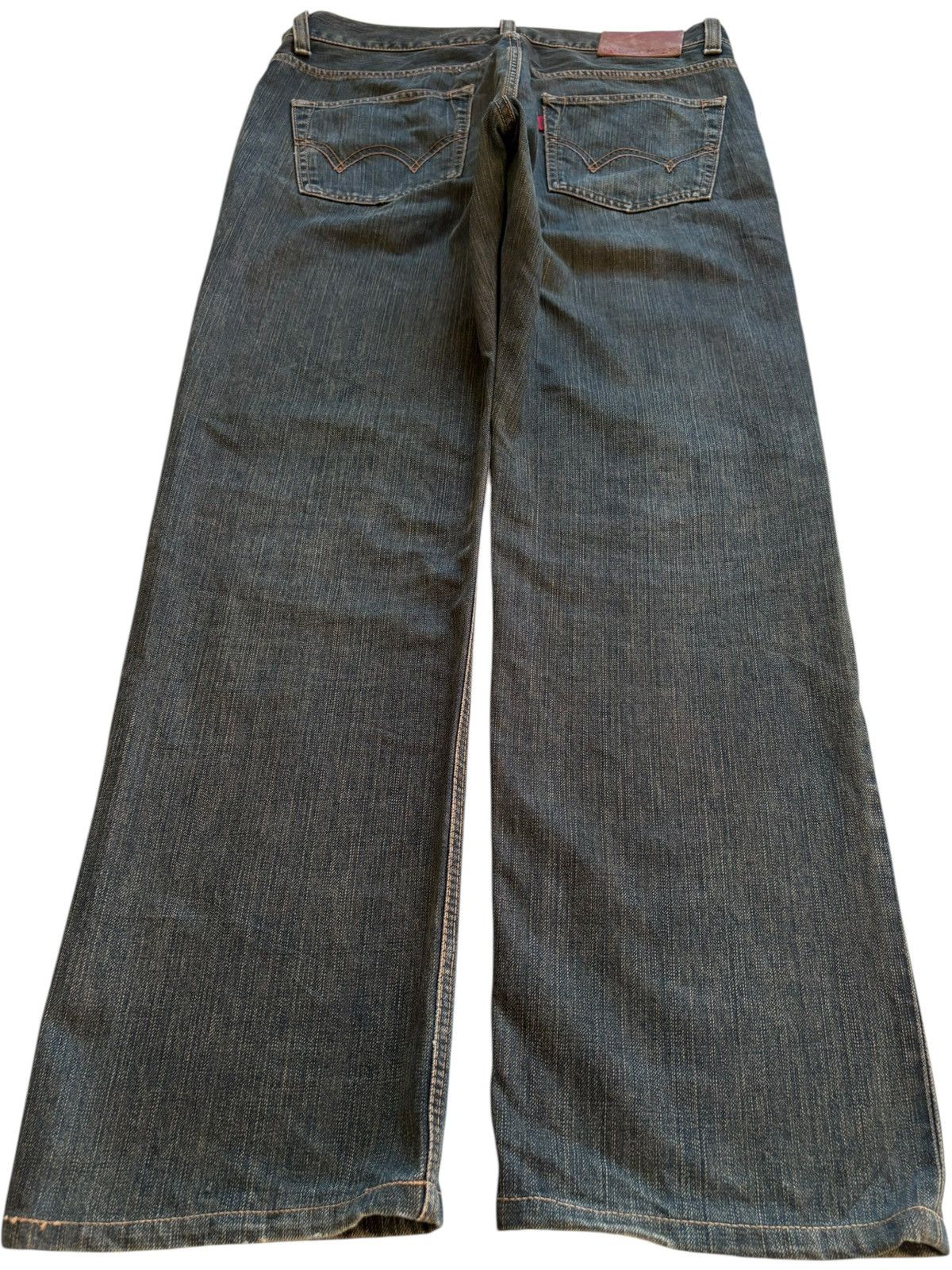 Edwin × Japanese Brand Vintage Japanese Edwin 503 Rusty Mud Wash Loose Baggy Jeans Size US 35 - 2 Thumbnail