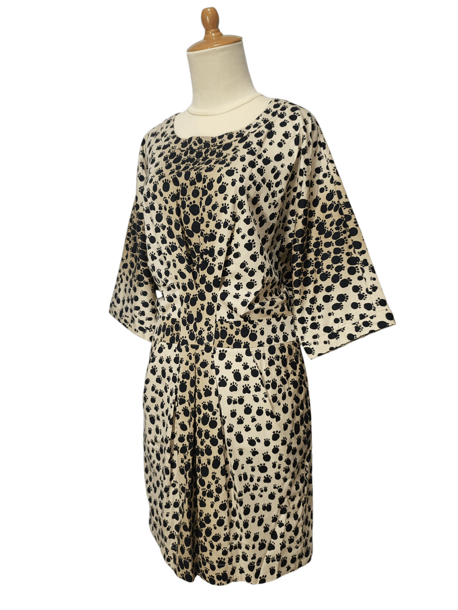 Moschino 2000s Love Moschino- Graphic Paw Print Relaxed Kimono Sleeve Size M / US 6-8 / IT 42-44 - 2 Thumbnail
