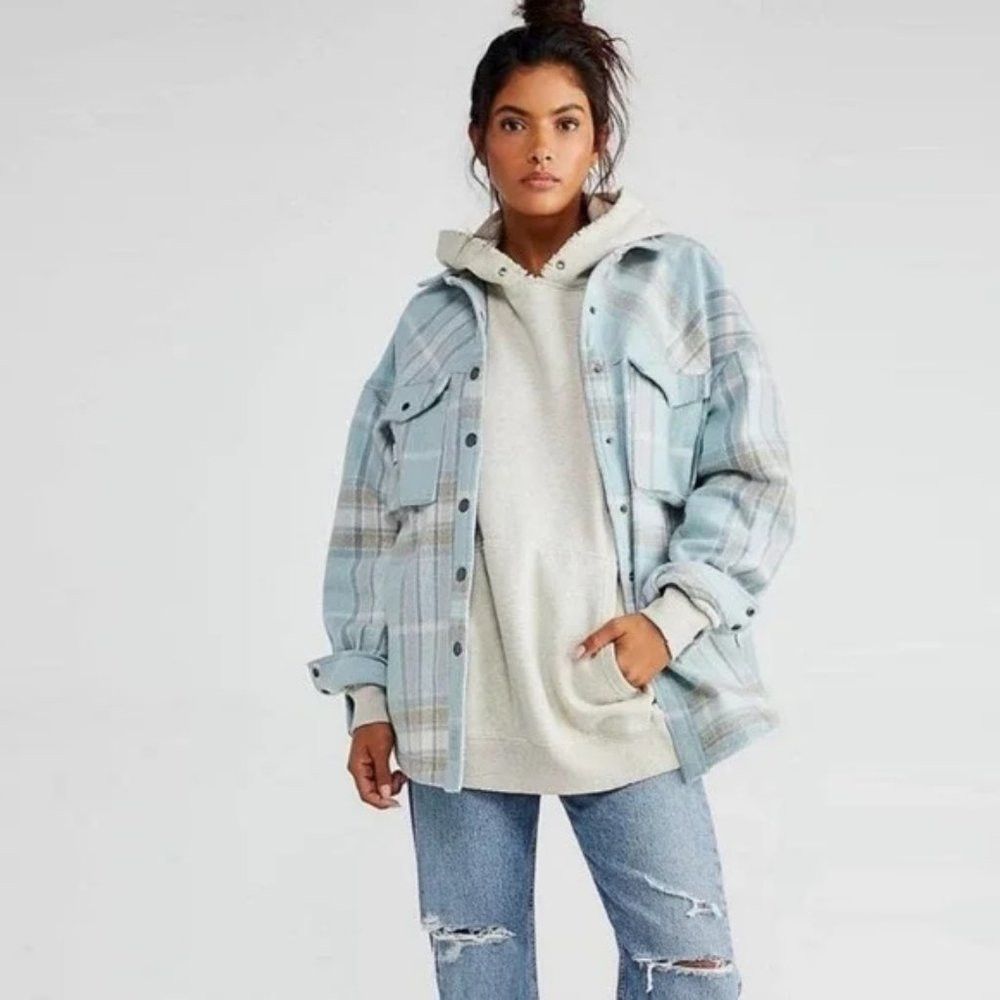 Free People NWT New $198 Free People Cabin Cozy Button Down Jacket Size Size L / US 10 / IT 46 - 2 Thumbnail