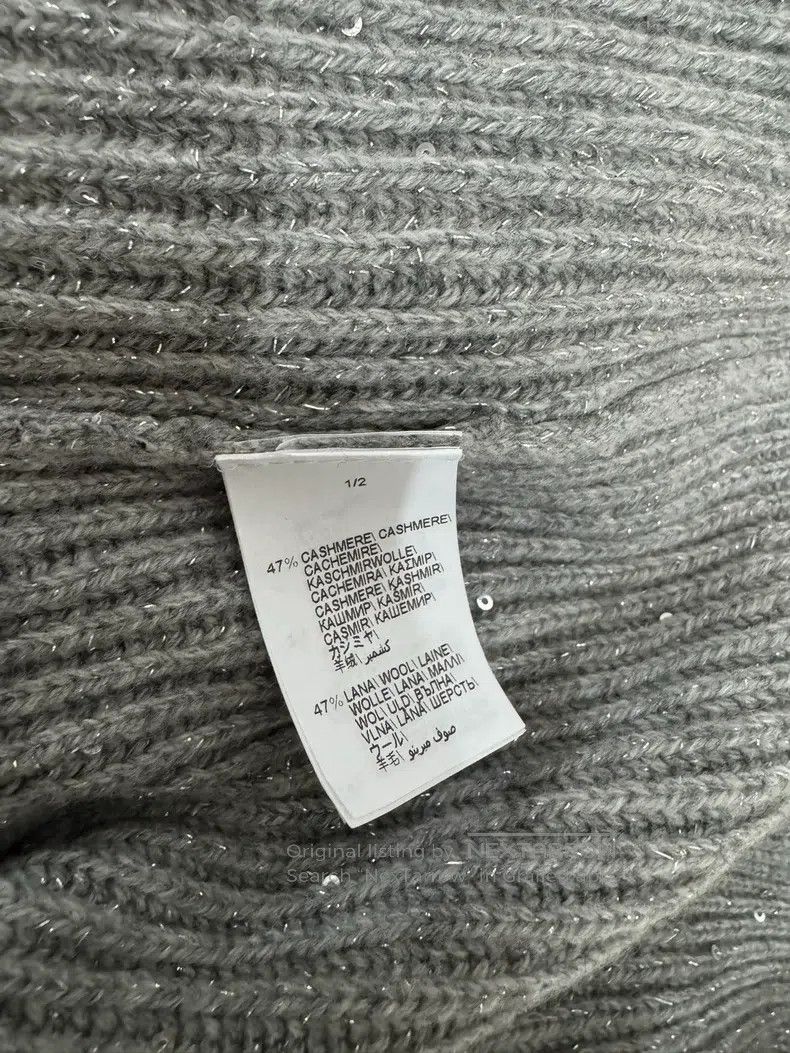 Brunello Cucinelli Brunello Cucinelli Gray Sequin Sweater Size S / US 4 / IT 40 - 6 Thumbnail