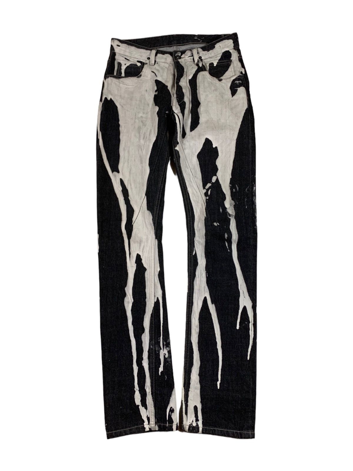 Rick Owens × Rick Owens Drkshdw Rick Owens fw16 Vomit Bleach Denim ...