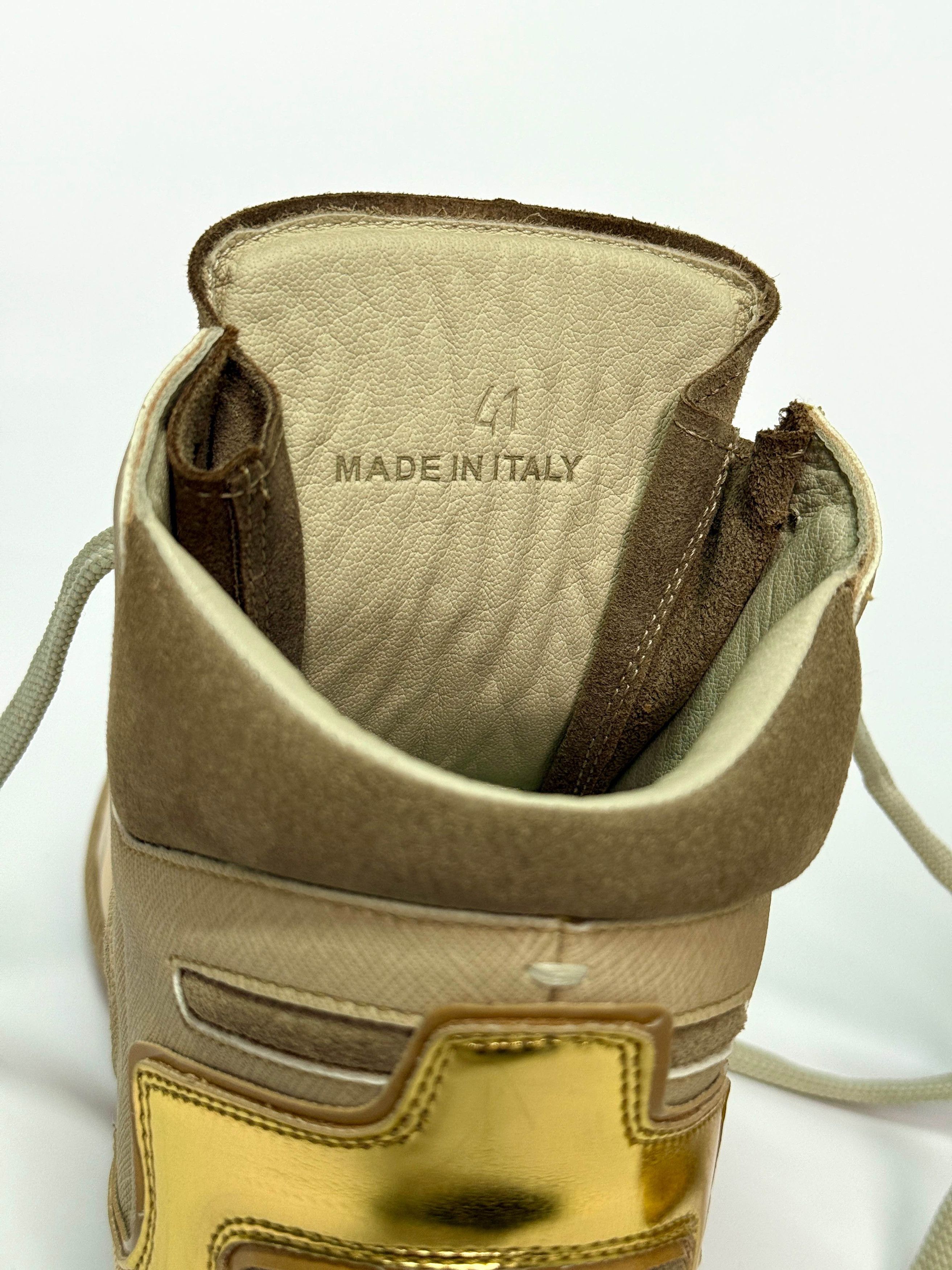 Maison Margiela Maison Martin Margiela Gold "Cadillac" Hightop Size US 8 / EU 41 - 10 Thumbnail