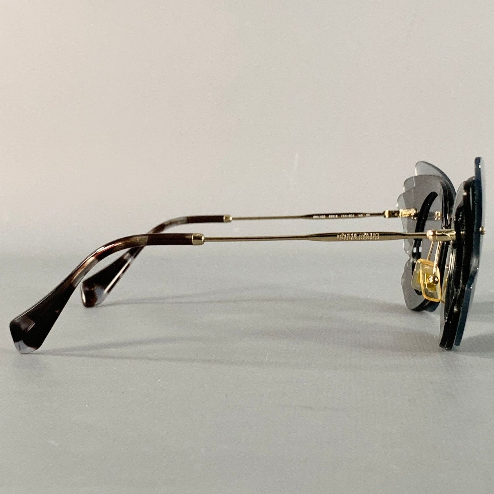 Miu Miu MIU MIU Grey Charcoal Butterfly Acetate Sunglasses Size ONE SIZE - 2 Thumbnail