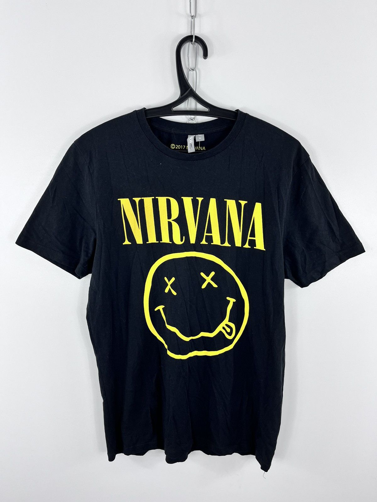 Asos × Nirvana ASOS Nirvana Rock Band T-Shirt Big Logo Smile Black Size M Size US M / EU 48-50 / 2 - 1 Thumbnail