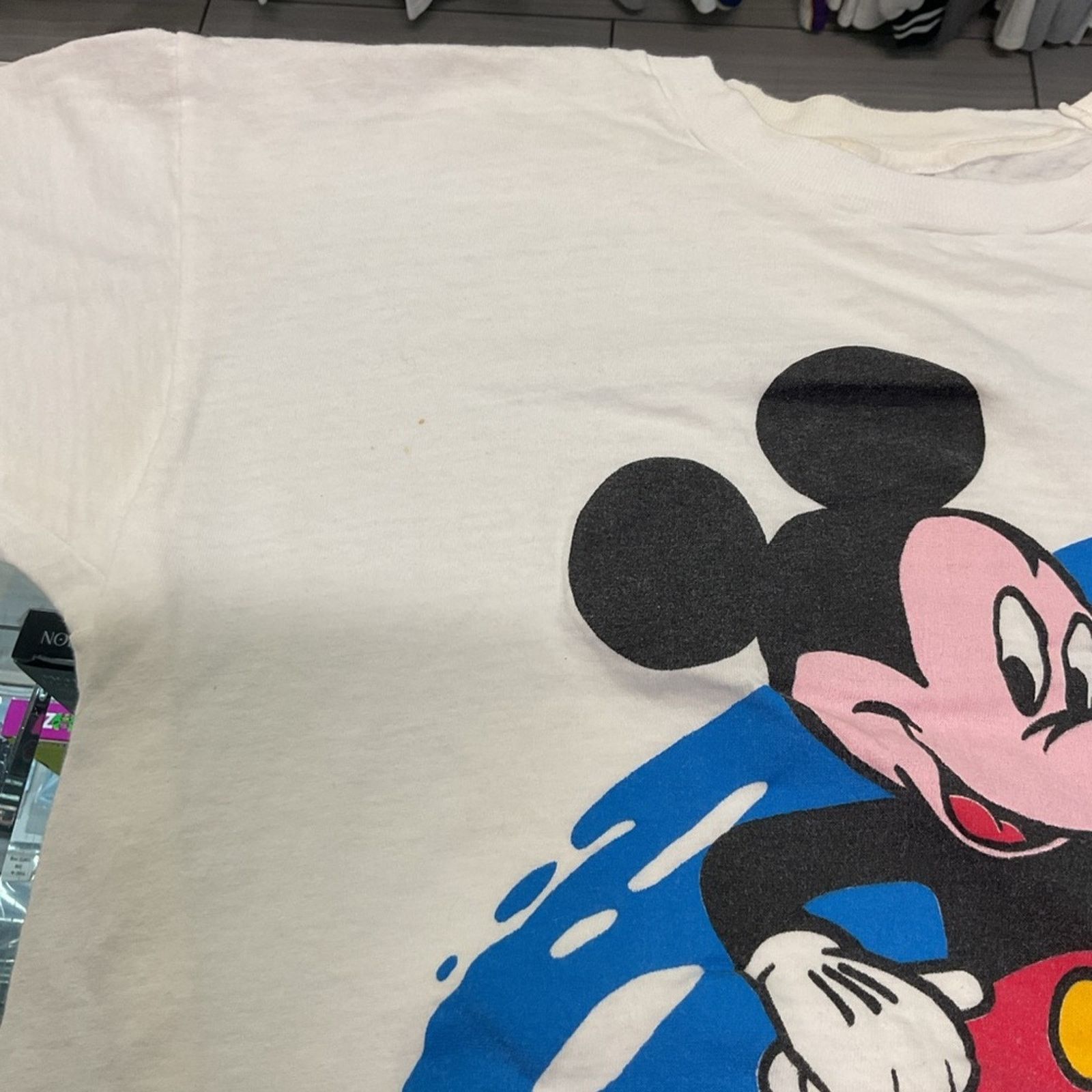 Disney Vintage 80s Mickey Mouse T-Shirt Size US L / EU 52-54 / 3 - 3 Thumbnail