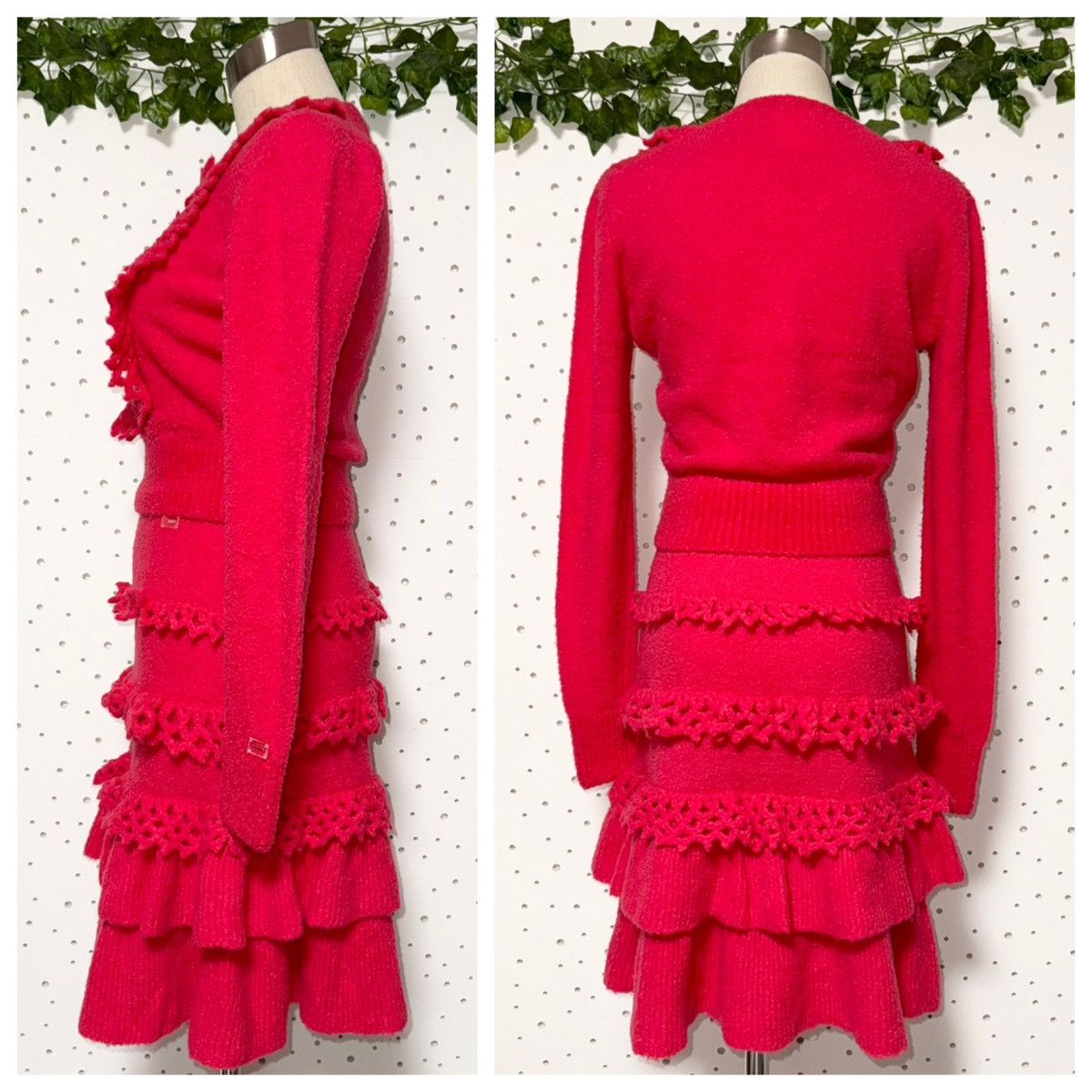 Chanel Genuine Chanel Decoration Ruffled Long Sleeve Knit Set-up 38 Size XS / US 0-2 / IT 36-38 - 8 Thumbnail
