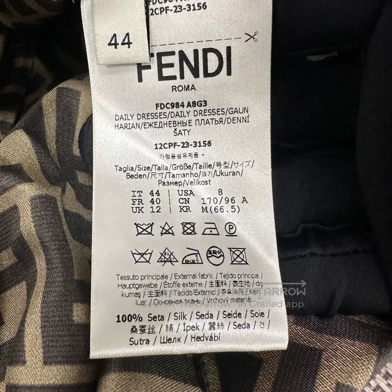 Fendi Fendi Logo full print shirt style long sleeve dress Size S / US 4 / IT 40 - 4 Thumbnail