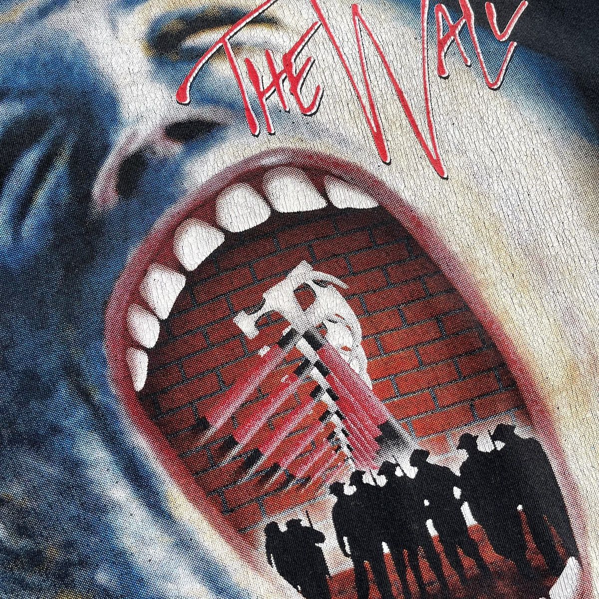 Pink Floyd × Vintage Pink Floyd The Wall Face Scream 90’s Vintage T-Shirt Black Size US M / EU 48-50 / 2 - 7 Thumbnail