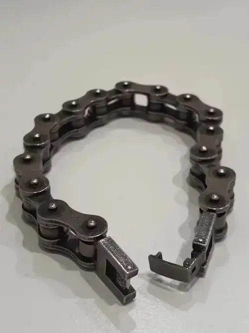 Other 10 MM + 23.5 Cm Length Motorcycle Chain Bracelet Size ONE SIZE - 4 Thumbnail