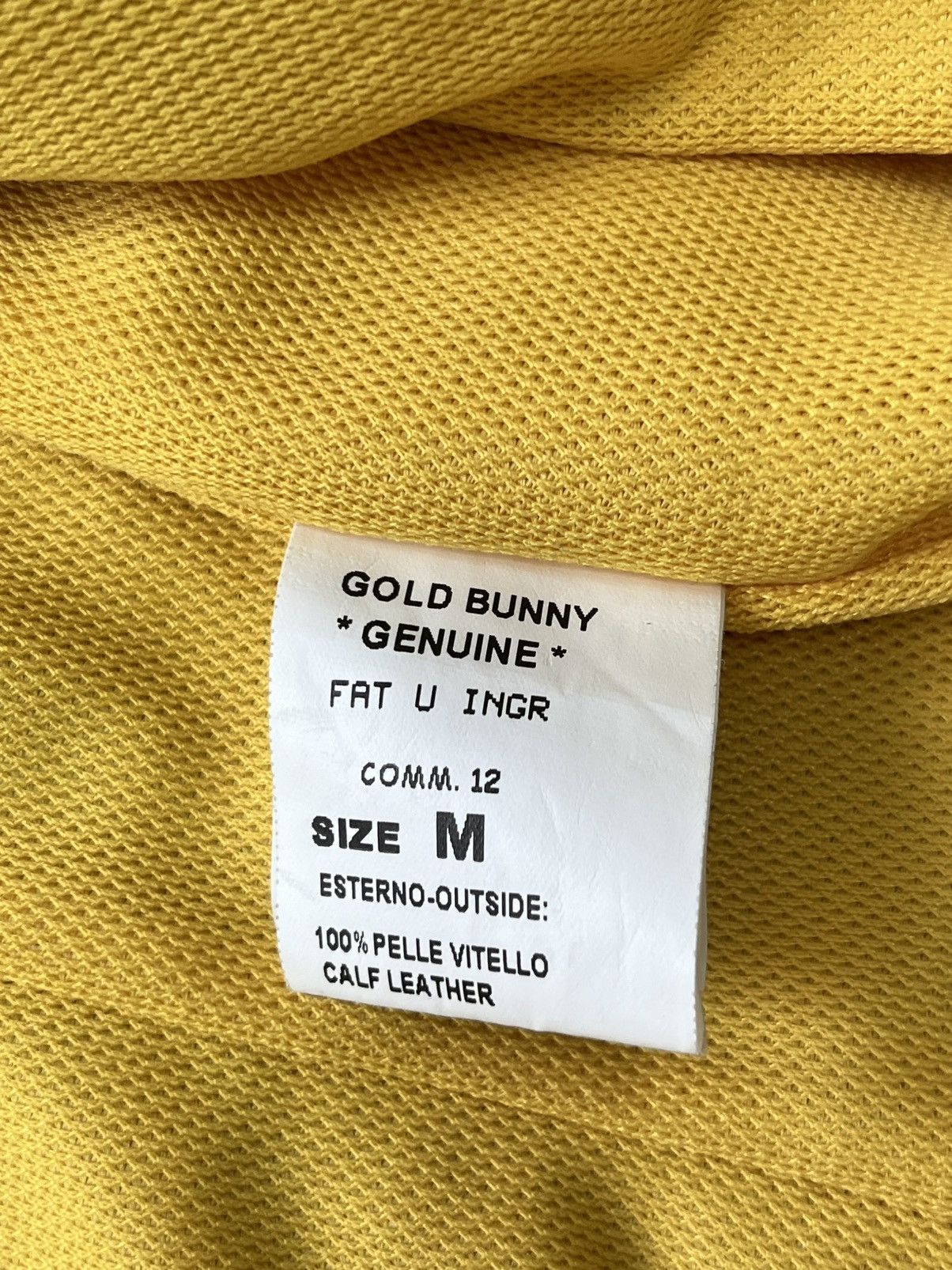 Other Gold Bunny Calf Leather Jacket Size US M / EU 48-50 / 2 - 8 Thumbnail