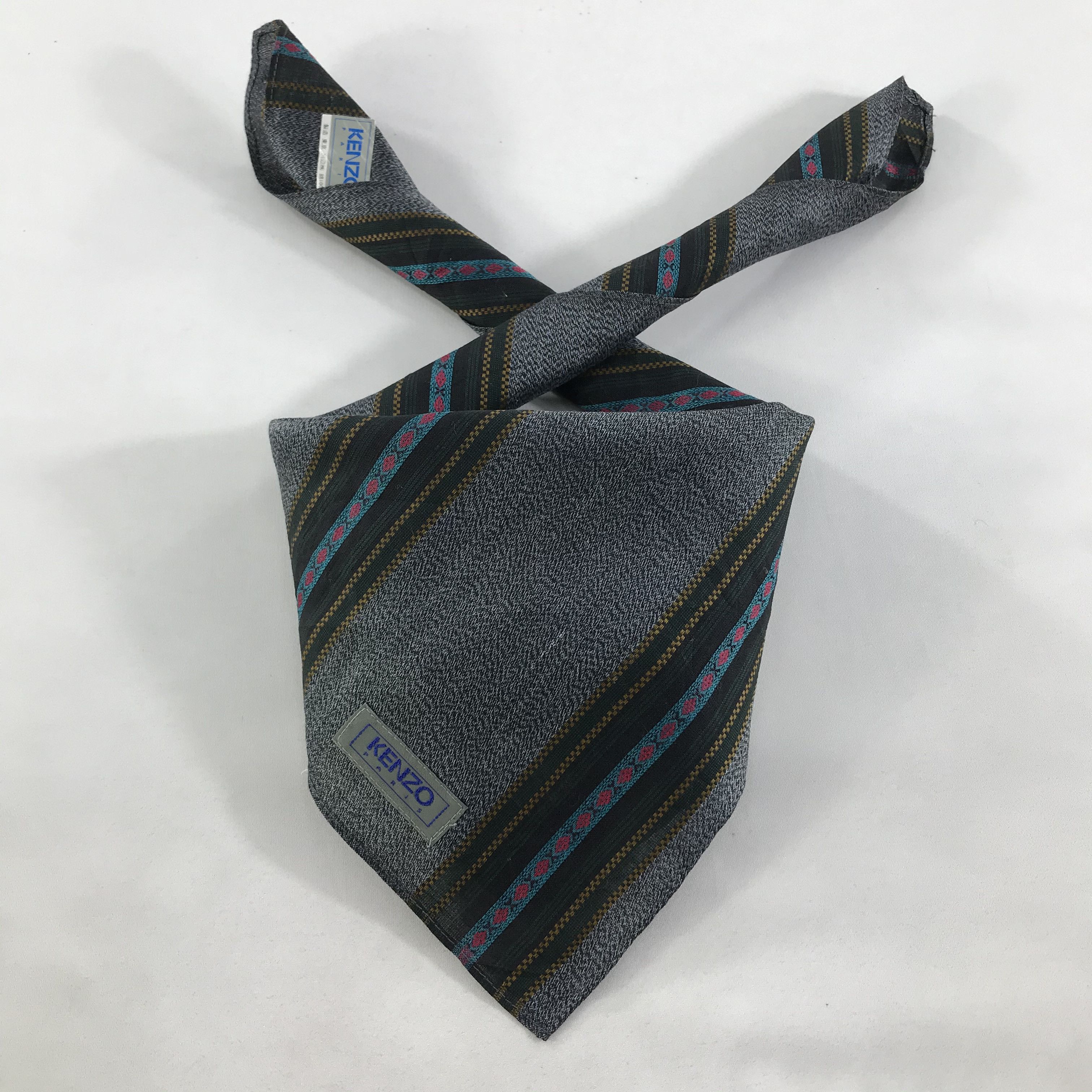 Kenzo × Vintage Kenzo Bandana / Handkerchief / Neckerchief - S1535 Size ONE SIZE - 3 Thumbnail