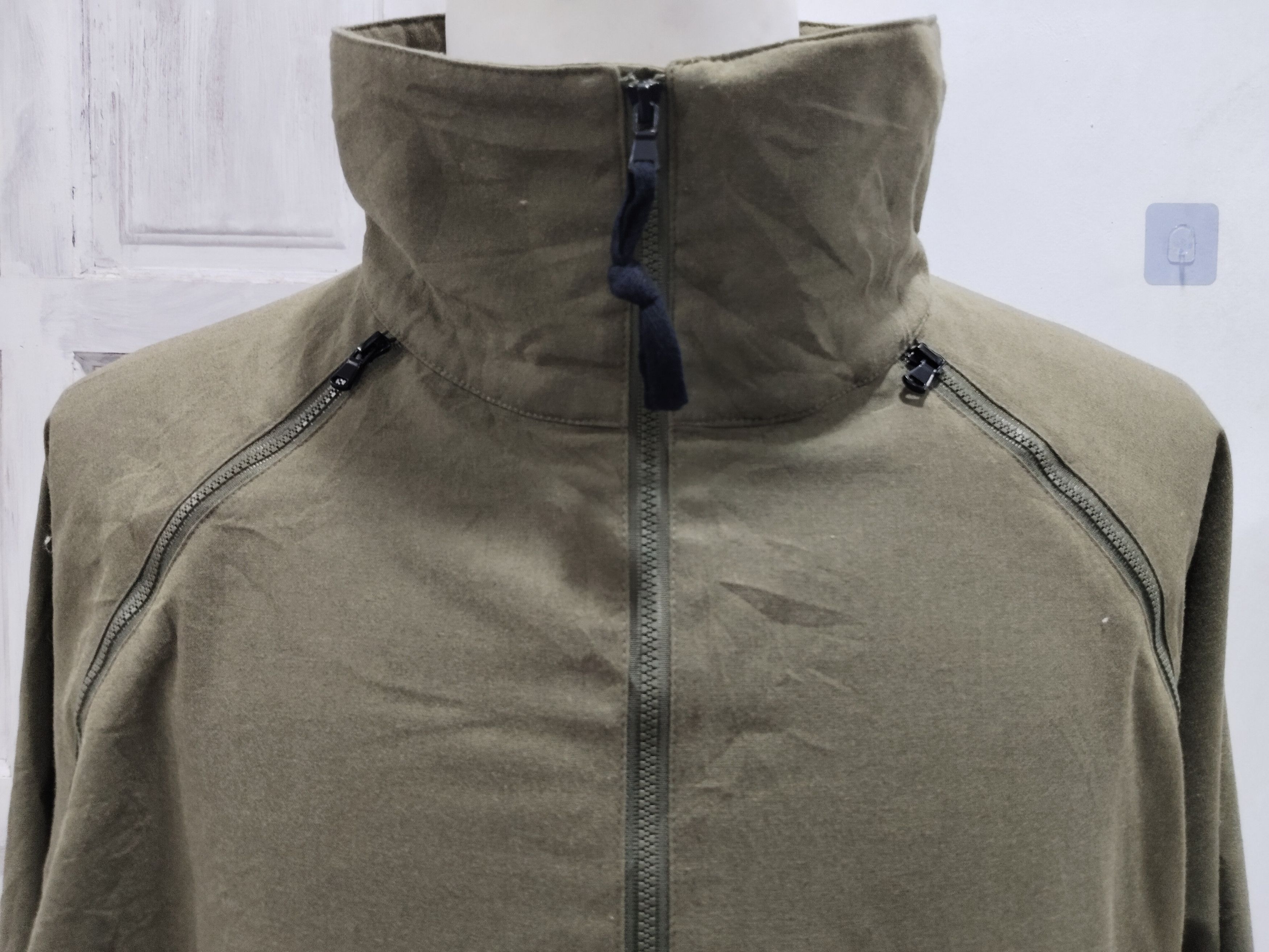 Japanese Brand × RIPVANWINKLE Rare Patterntorso Cotton Olive Green Punkstyle Light Jacket Size US XXL / EU 58 / 5 - 5 Thumbnail