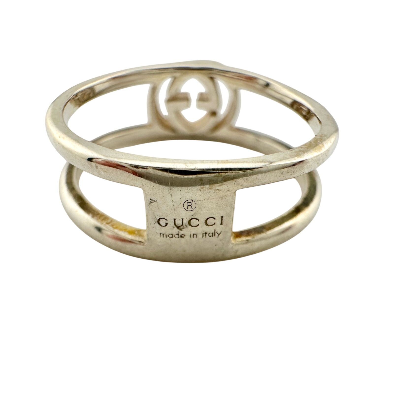 Gucci Gucci Interlocking G Open Band Ring Size 5.75 (11) Size ONE SIZE - 2 Thumbnail