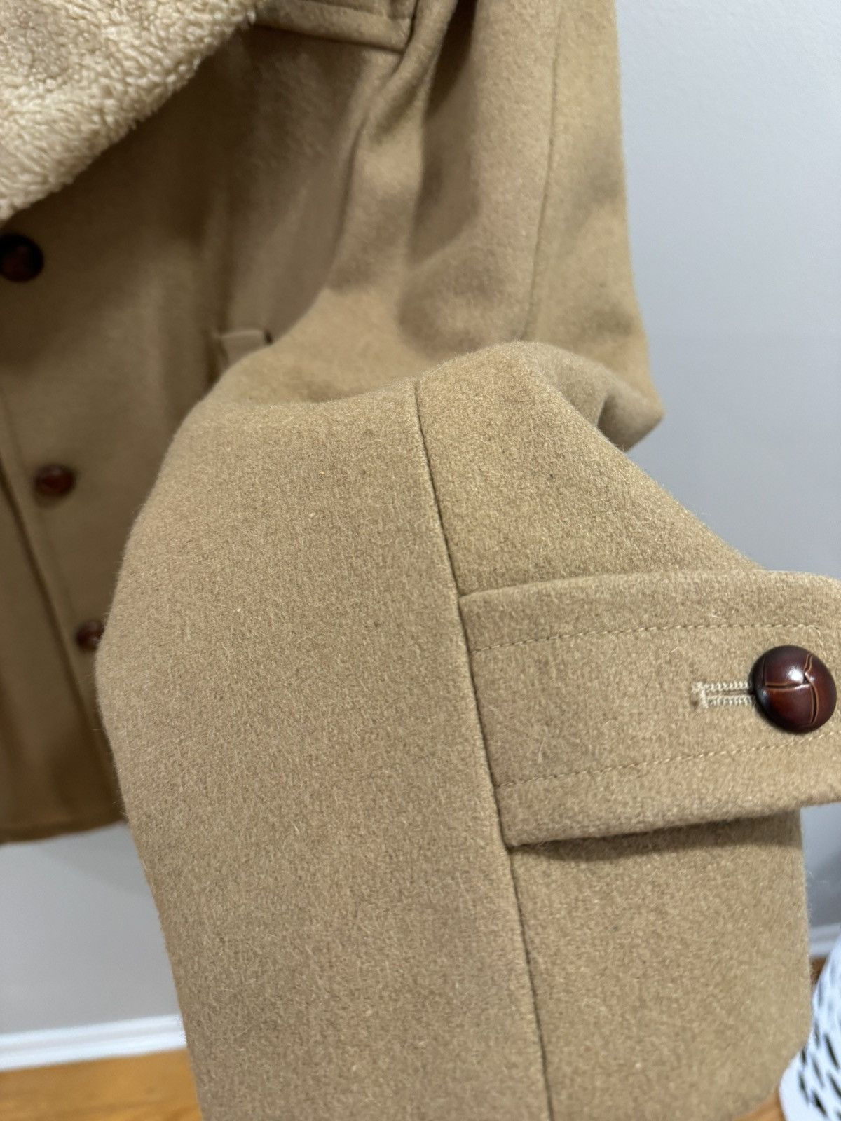 Vintage Vintage Double Breasted Shearling Overcoat Size US XL / EU 56 / 4 - 3 Thumbnail