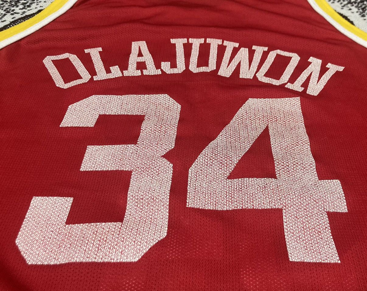 Champion × NBA × Vintage VTG 90’s Huston Rockets Hakeem Olajuwon NBA Jersey Champion Size US XL / EU 56 / 4 - 9 Thumbnail