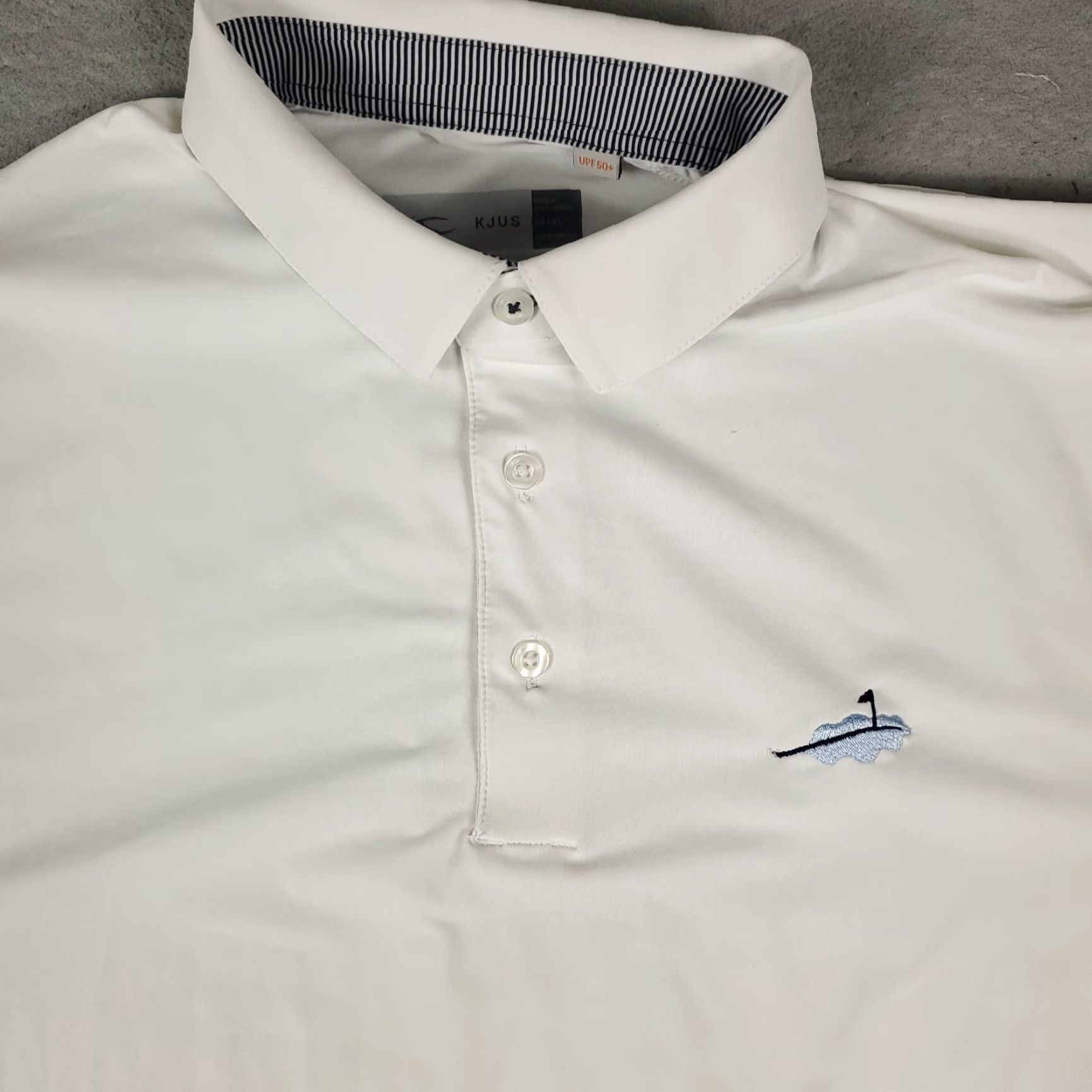 KJUS KJUS Polo Shirt Mens XL 54 White Golf Casual Short Sleeve Polo Shirt Mens XL White KJUS Golf Casual Short Sleeve Mens XL White 54 Size US XL / EU 56 / 4 - 2 Thumbnail