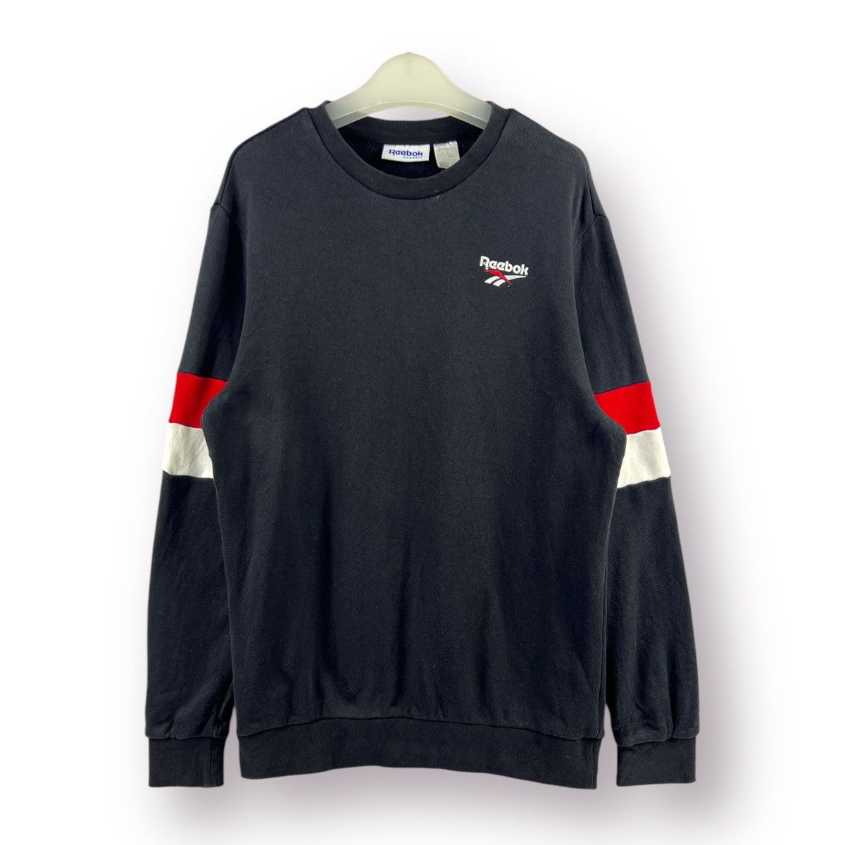 Reebok × Vintage 🔥 Vintage Reebok Classic Roundneck Sweatshirt Size US S / EU 44-46 / 1 - 1 Thumbnail