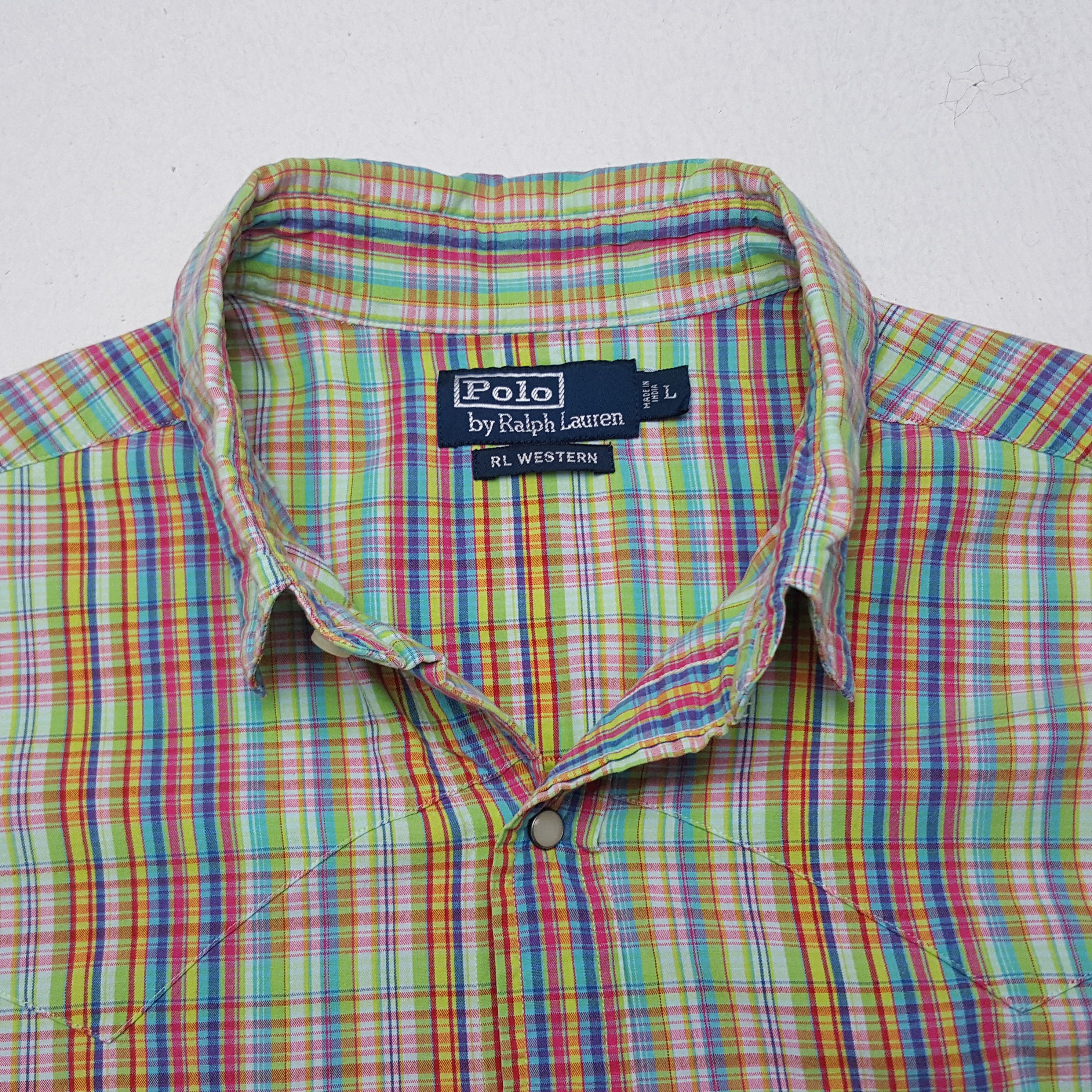 Polo Ralph Lauren × Vintage Vintage Polo Ralph Lauren Button Up Shirt Size US L / EU 52-54 / 3 - 4 Thumbnail