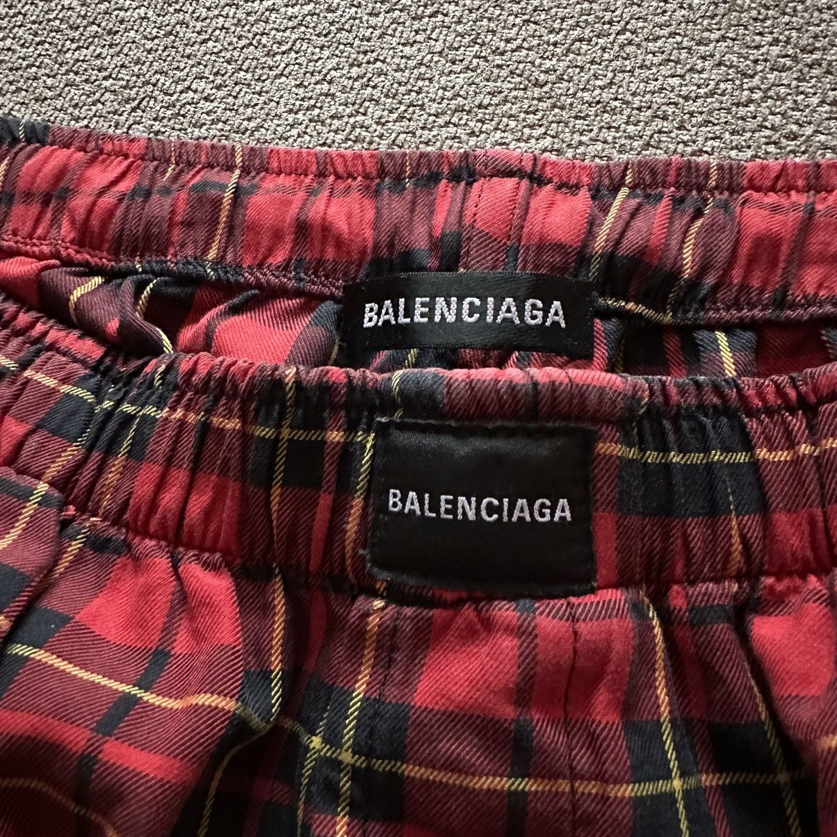 Balenciaga Balenciaga Checkered Pajama Pants Size US 33 - 2 Thumbnail