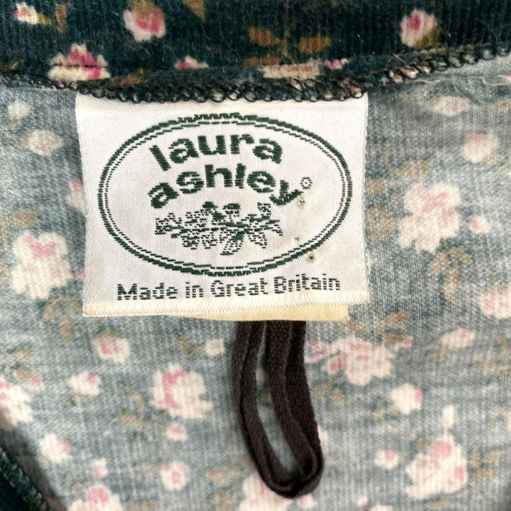 Laura Ashley VINTAGE Laura Ashley Dress Womens 10 Cottage Floral Corduroy Prairie Midi Modest Dress Size L / US 10 / IT 46 - 7 Thumbnail