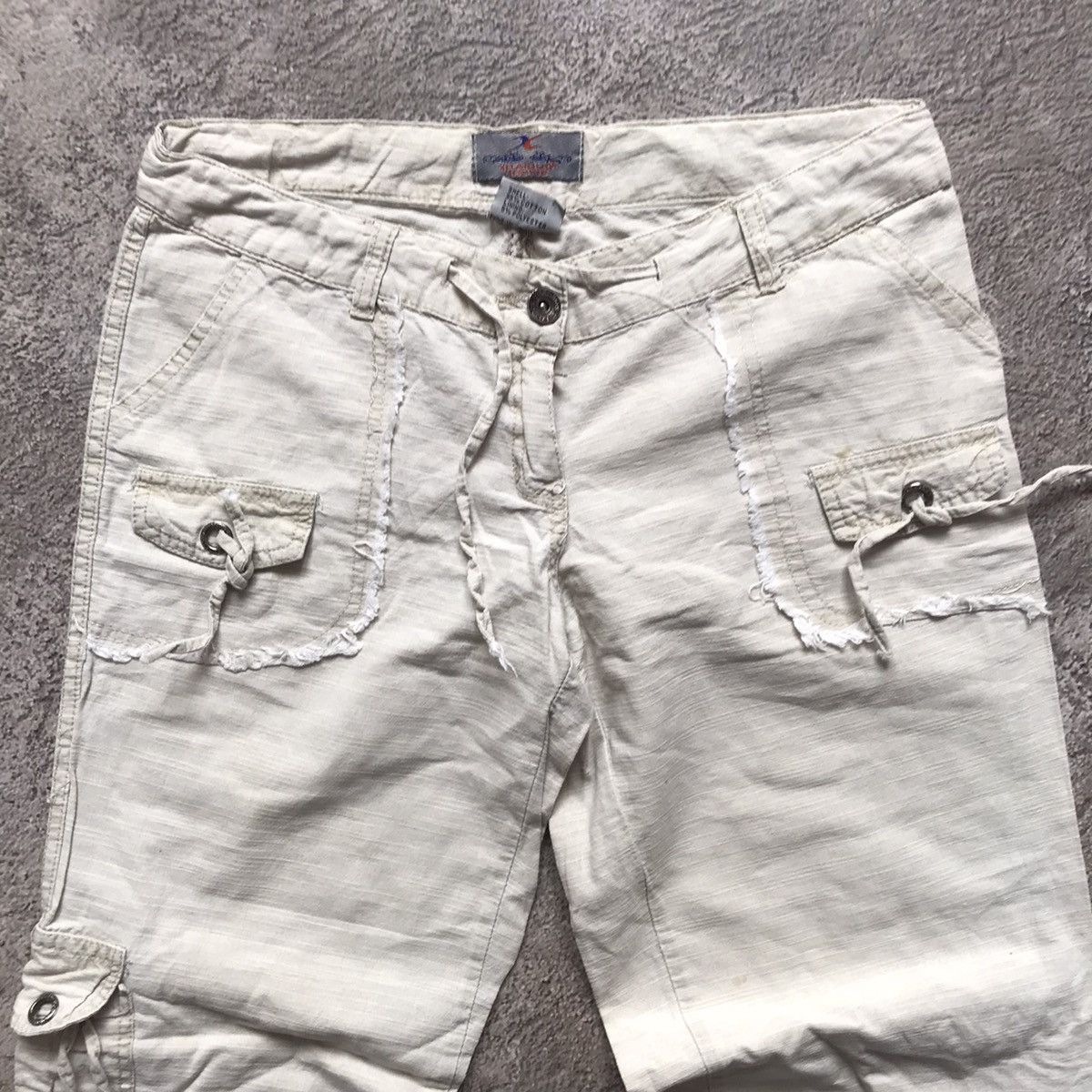 Vintage Vintage 90s Baggy Cargo Pants Parachute Flared Streetwear 29 Size 29" - 5 Thumbnail