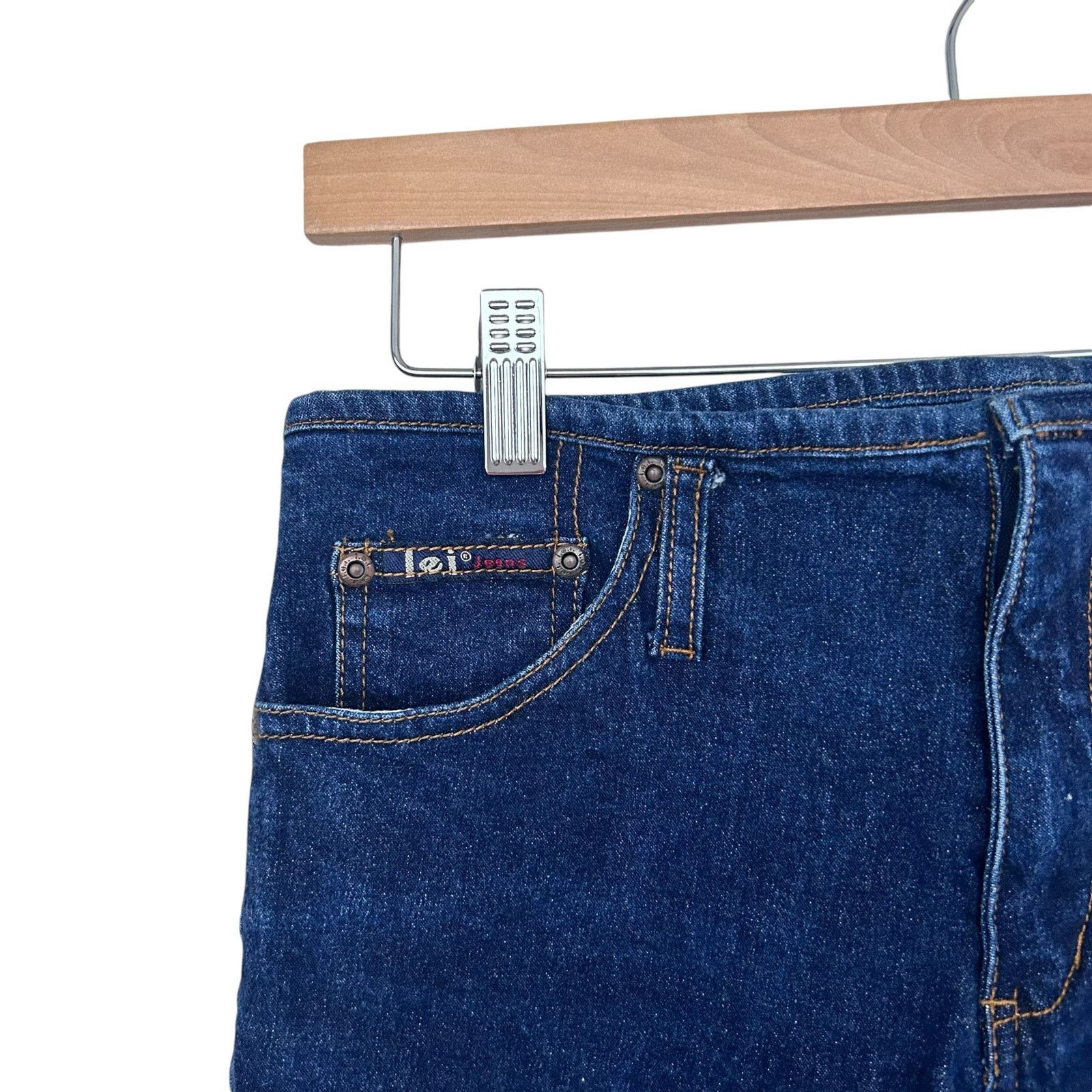 L.E.I. Vintage Y2K LEI Low Rise Flare Jeans Sz 7 Size 28" / US 6 / IT 42 - 5 Thumbnail