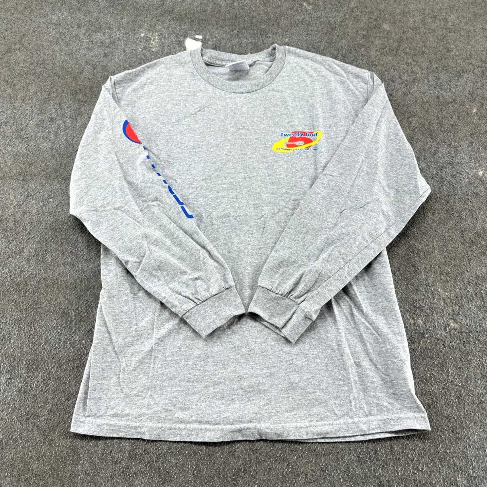 Vintage VINTAGE Alstyle Apparel & Activewear 24 Hour Fitness Shirt Mens L Gray Long Sleeve T-Shirt 90s Claims Carhartt Logo Size US L / EU 52-54 / 3 - 2 Thumbnail