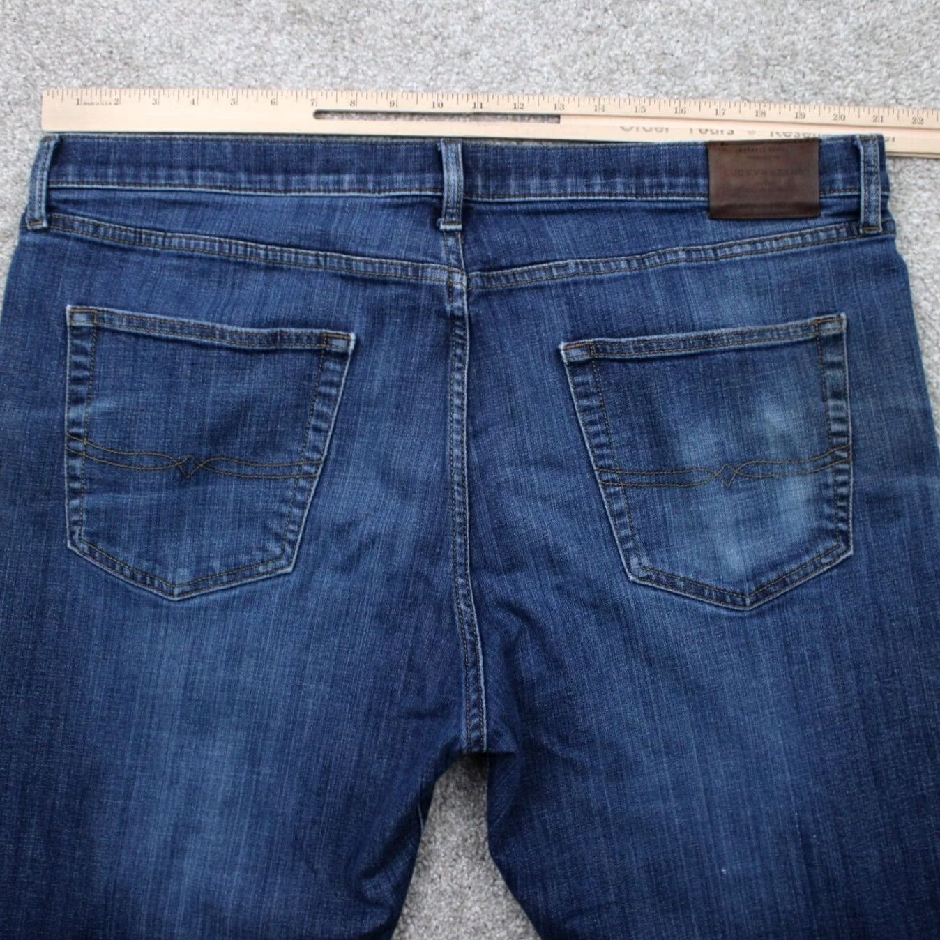 Lucky Brand Lucky Brand 410 Athletic Slim Jeans Men 40x30 Blue 5-Pocket Straight Leg Stretch Jeans Size US 40 / EU 56 - 7 Thumbnail