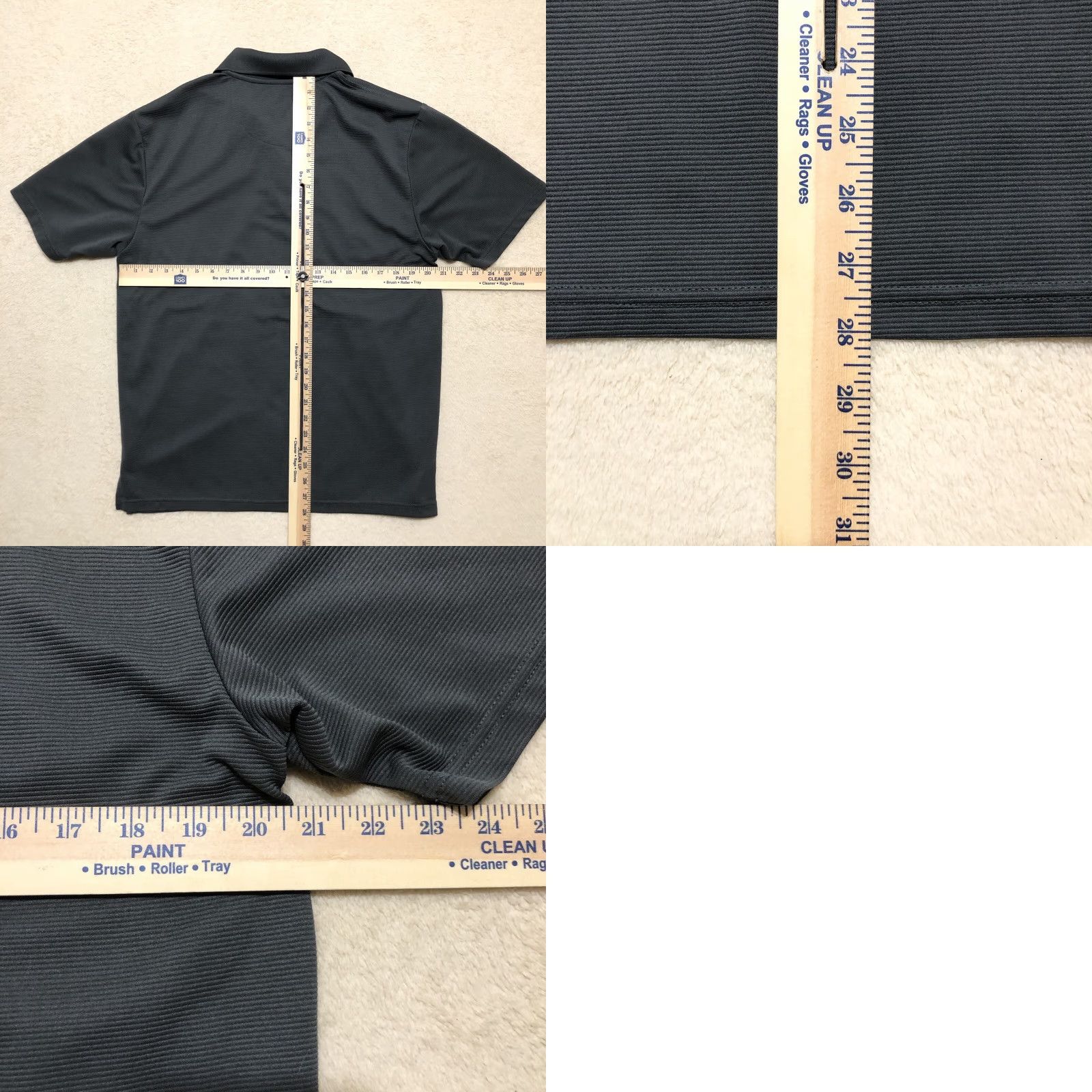 Hogan Ben Hogan Performance Shirt Mens Large Asphalt Gray Golf Polo Short Sleeve EUC Size US L / EU 52-54 / 3 - 8 Thumbnail