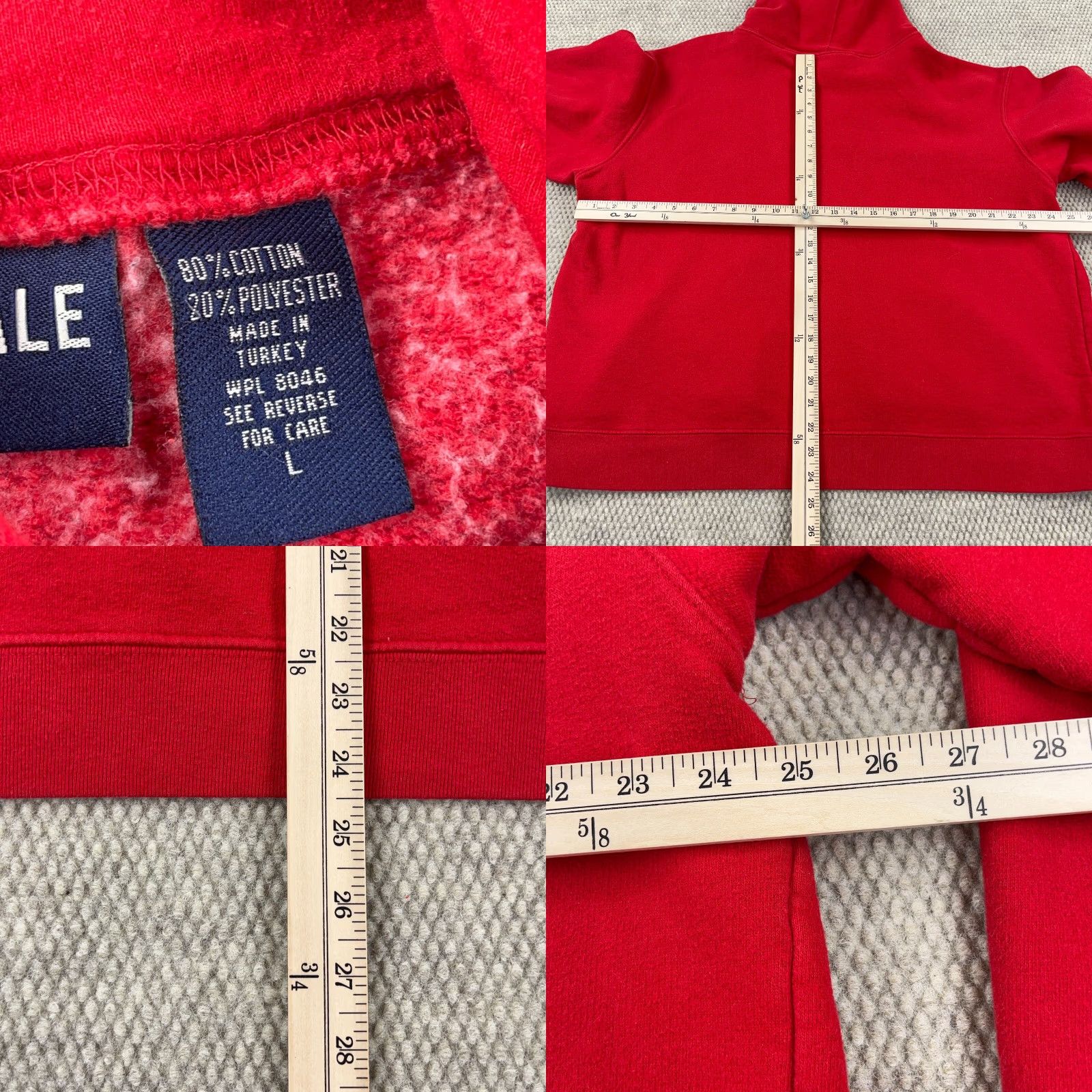 Aeropostale VINTAGE Aeropostale Hoodie Men L Red Sweatshirt 2000s Skate Punk Design Logo Embroidered USA 90s Cartoon Grunge Retro Pullover Crew Neck Size US L / EU 52-54 / 3 - 8 Thumbnail