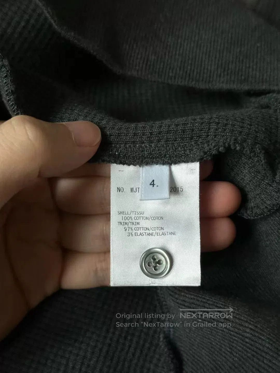 Thom Browne thom browne deep gray waffle sweatshirt. Size US L / EU 52-54 / 3 - 4 Thumbnail