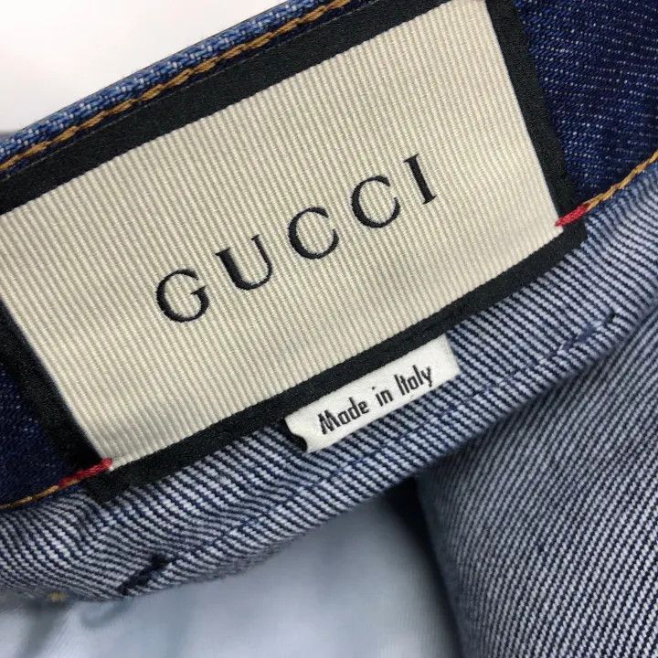Gucci Gucci GUCCI SS22 Blue Straight-Leg Denim Jeans -2506 Size US 30 / EU 46 - 6 Thumbnail