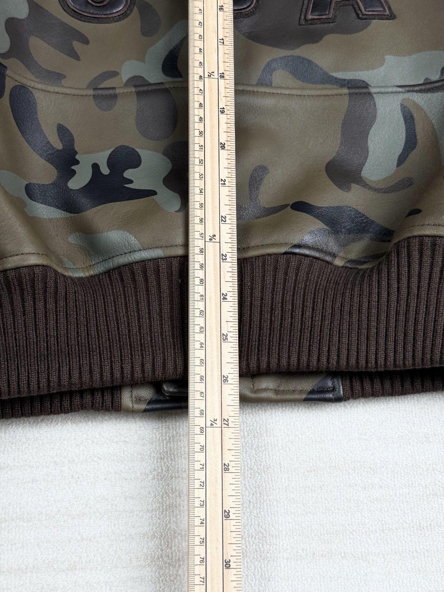Avirex camo leather jacket Size US L / EU 52-54 / 3 - 14 Thumbnail
