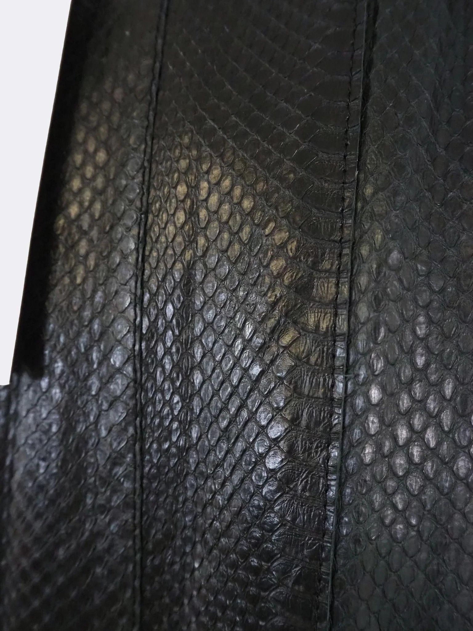 Hugo Boss Hugo Boss Black Snakeskin Leather Jacket $3950 Size US M / EU 48-50 / 2 - 4 Thumbnail