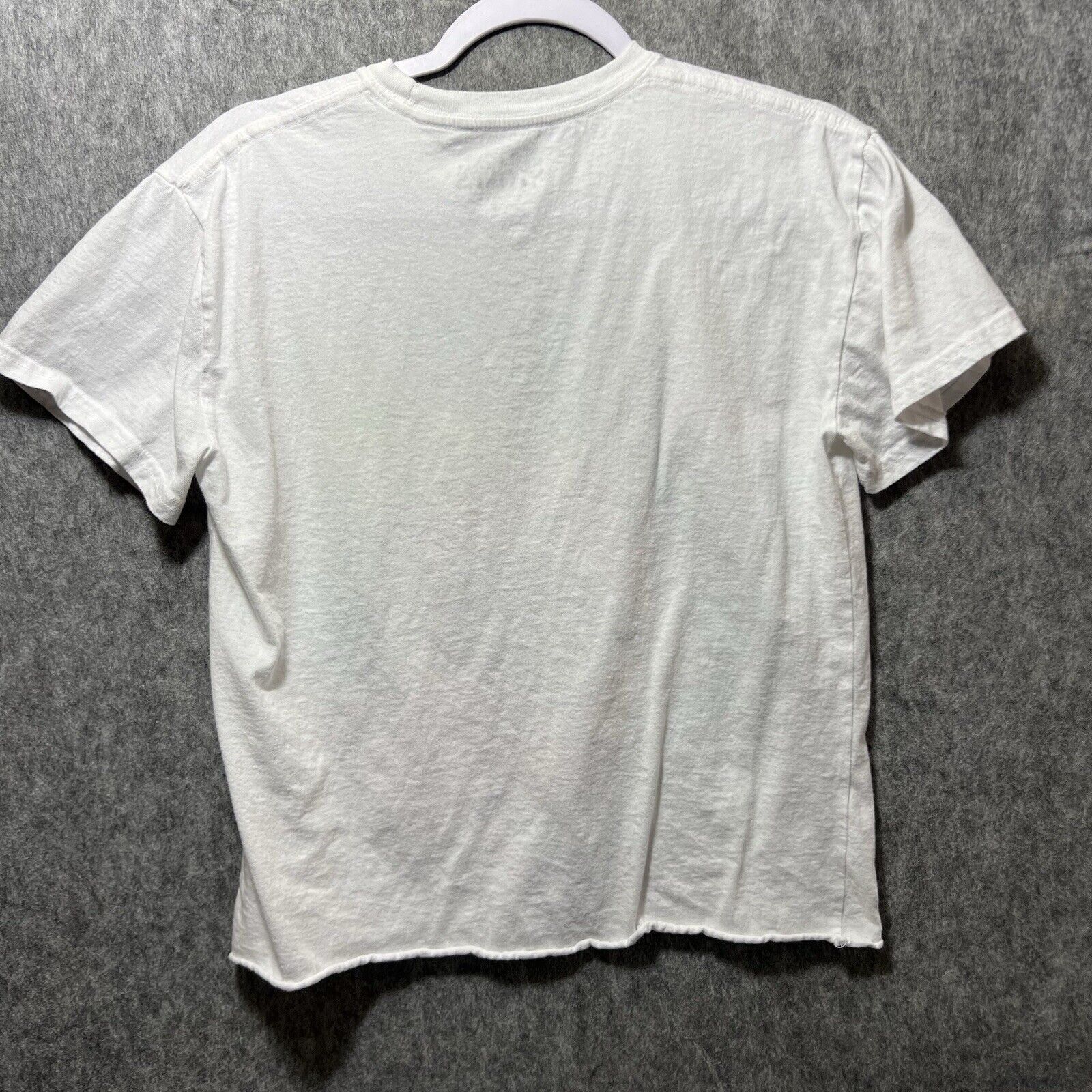 Other Rolling Stones T Shirt Womens Medium White Cropped Raw Hem S Size M / US 6-8 / IT 42-44 - 6 Thumbnail