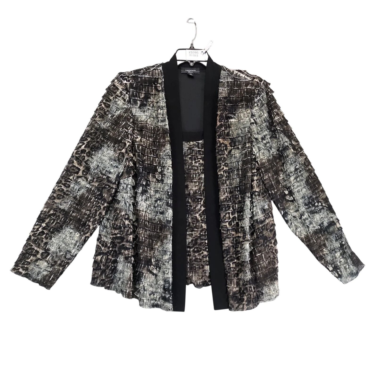 Vintage R&M Richards Layered Ruffle Attached Tank Jacket Women's 18W Size XXL / US 16-18 / IT 52-54 - 1 Thumbnail