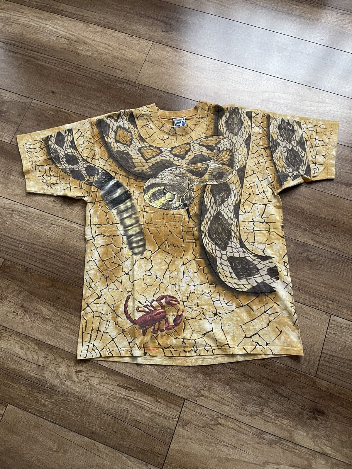 Liquid Blue 1996 Liquid Blue Snake Scorpion Vintage T-Shirt Tee Size US L / EU 52-54 / 3 - 2 Thumbnail