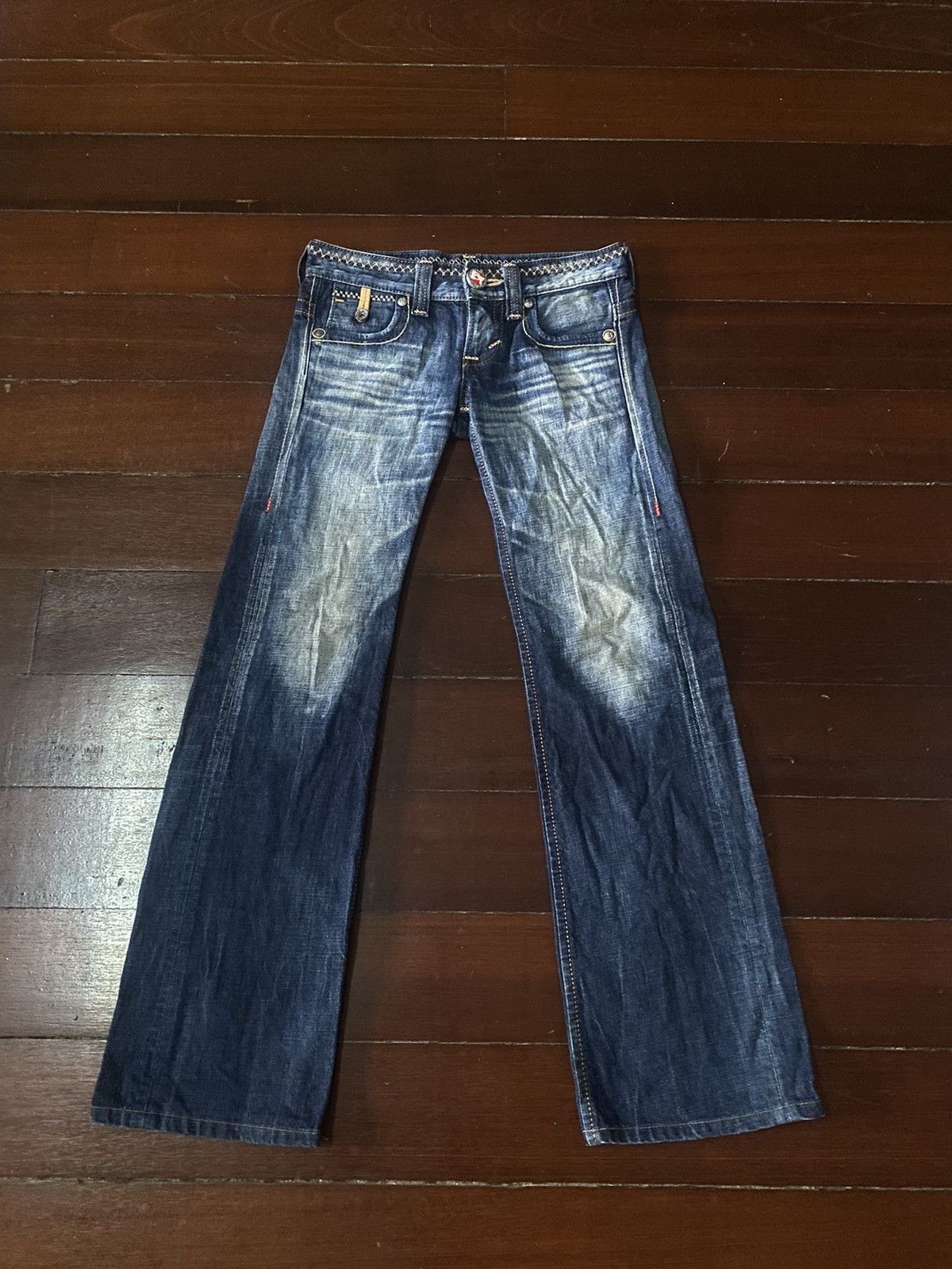Designer × Edwin FIRE 🔥 EDWIN BLUE TRIP WIDE LEG BOOT CUT Size 30" / US 8 / IT 44 - 1 Thumbnail