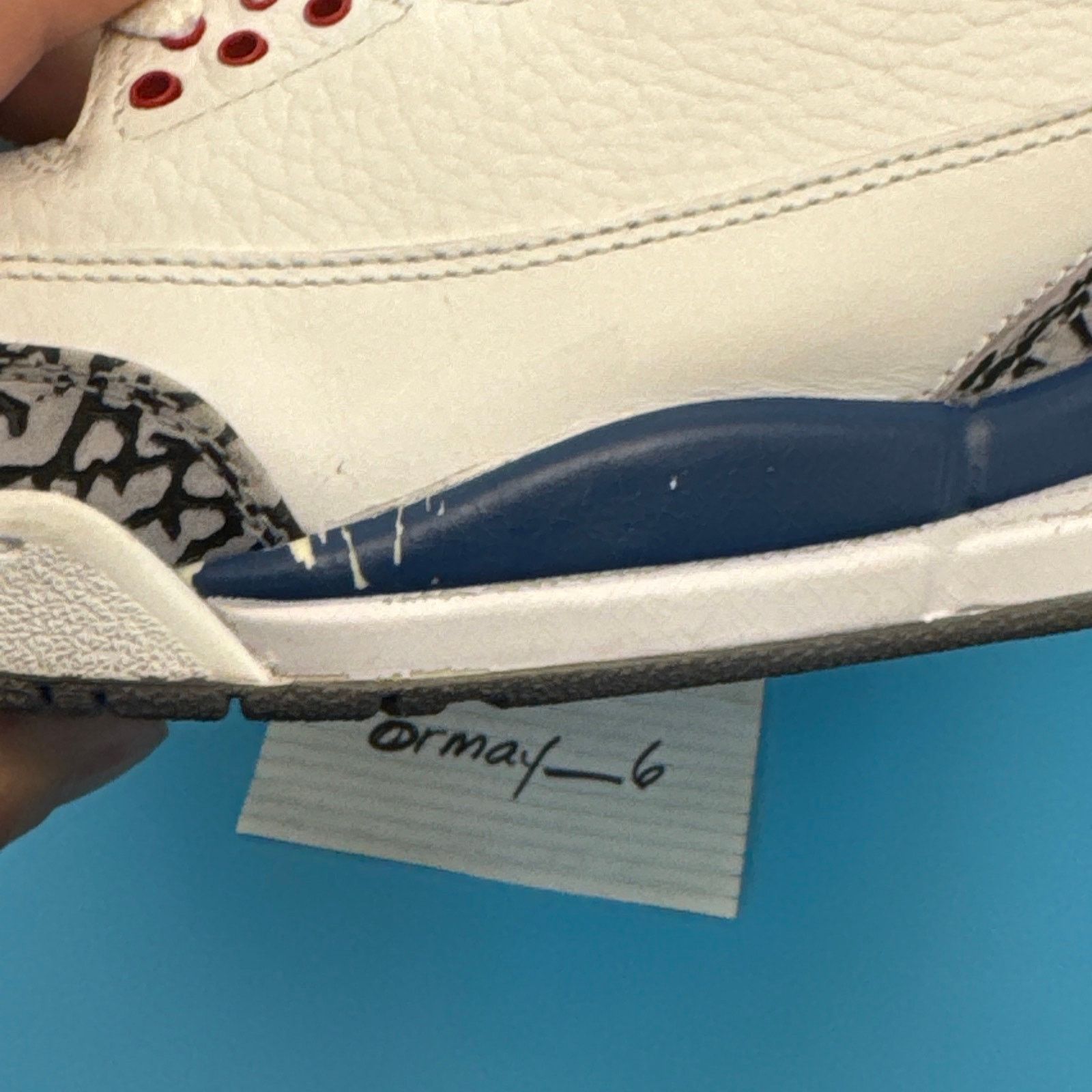 Jordan Brand × Nike Air Jordan Retro 3 "True Blue" 2009 m8.5 w10 Size US 8.5 / EU 41-42 - 15 Thumbnail