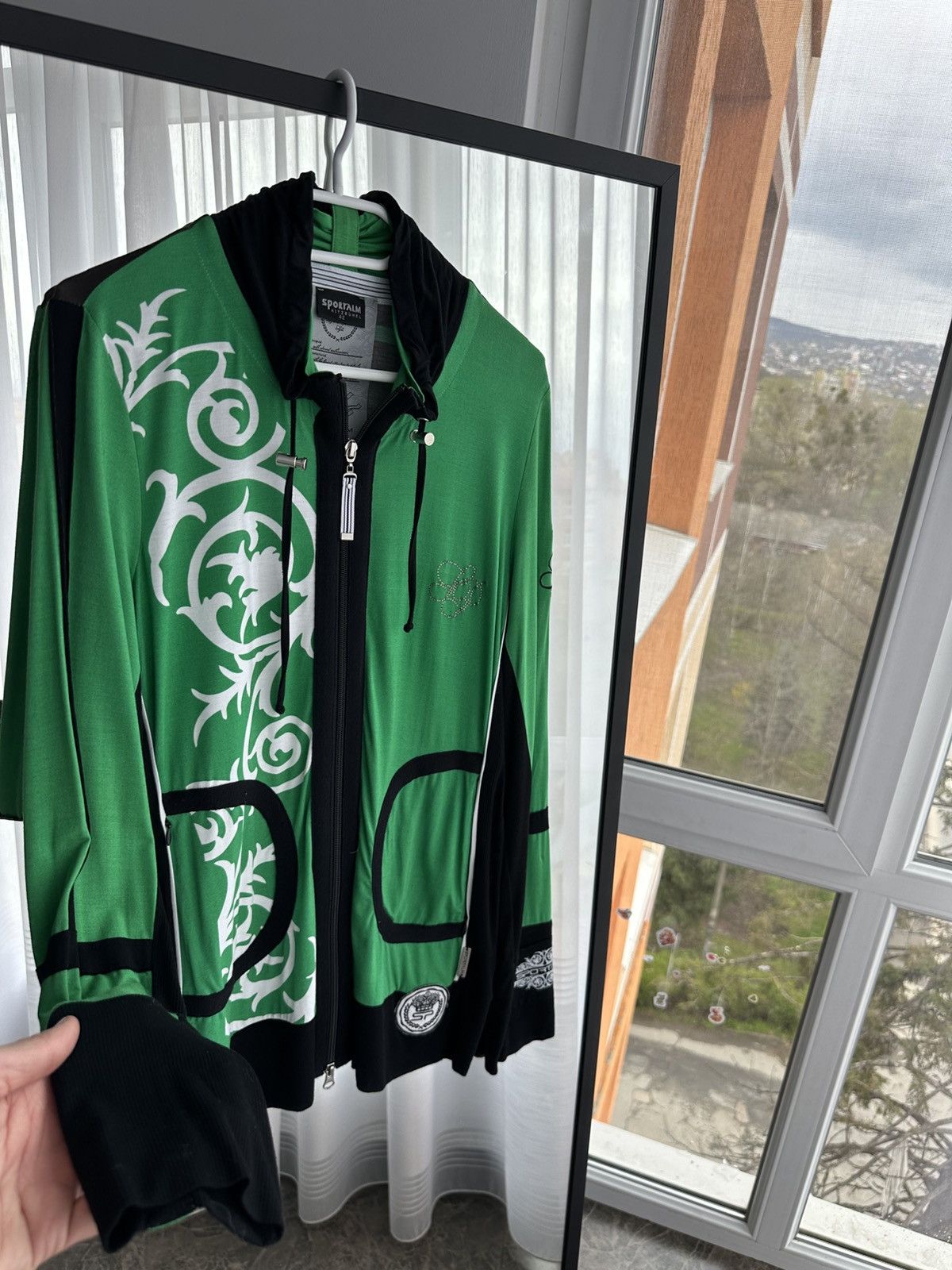 Sportalm Kitzbuhel × Vintage VTG SportalmKitzbuhel Designer Track Jacket with Rhinestones Size S / US 4 / IT 40 - 11 Thumbnail