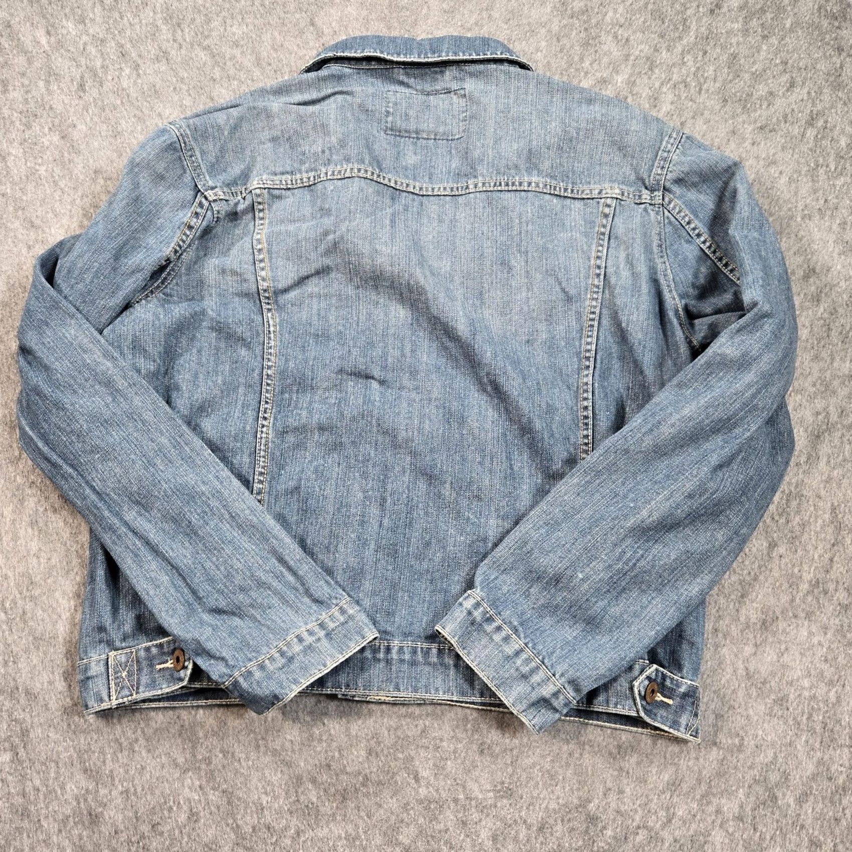 Denime VINTAGE Northwest Wood Jacket Mens L Blue Denim Trucker Button Front Biker Casual Size US L / EU 52-54 / 3 - 3 Thumbnail