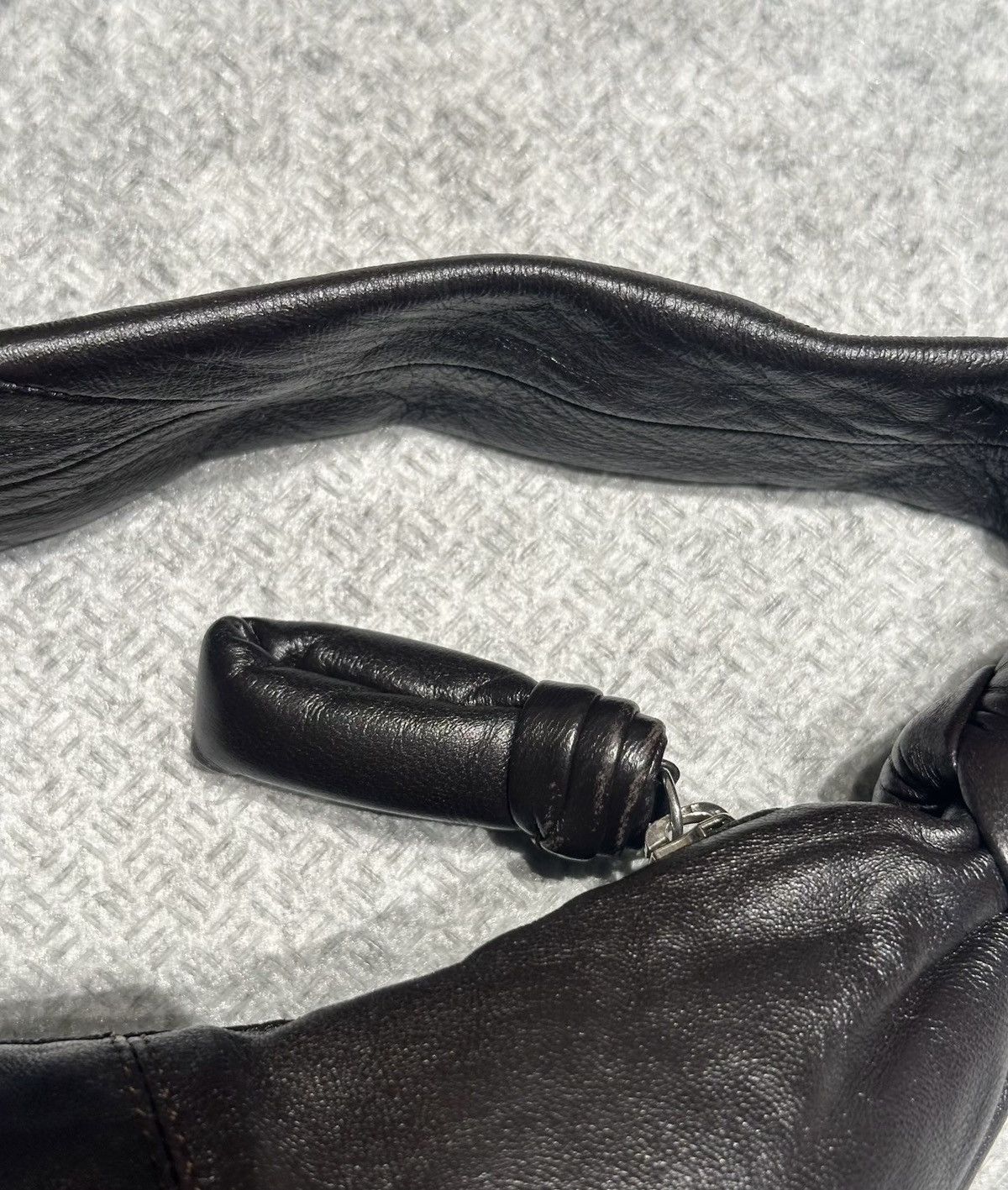 Lemaire Lemaire Dark Chocolate Lambskin Croissant Bag Size ONE SIZE - 6 Thumbnail