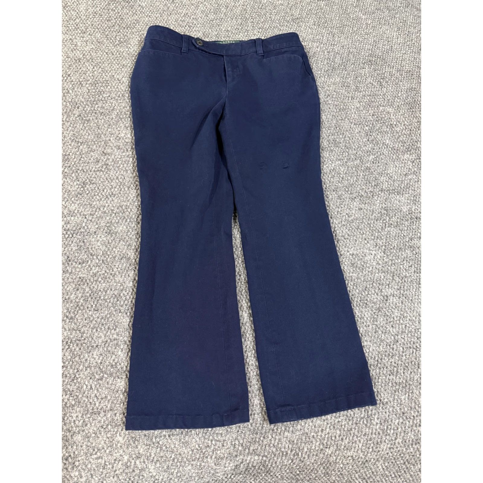 Ralph Lauren Lauren Ralph Lauren Pants Womens 4P Blue Adelle Chino Straight Leg Stretch Size 27" / US 4 / IT 40 - 2 Thumbnail